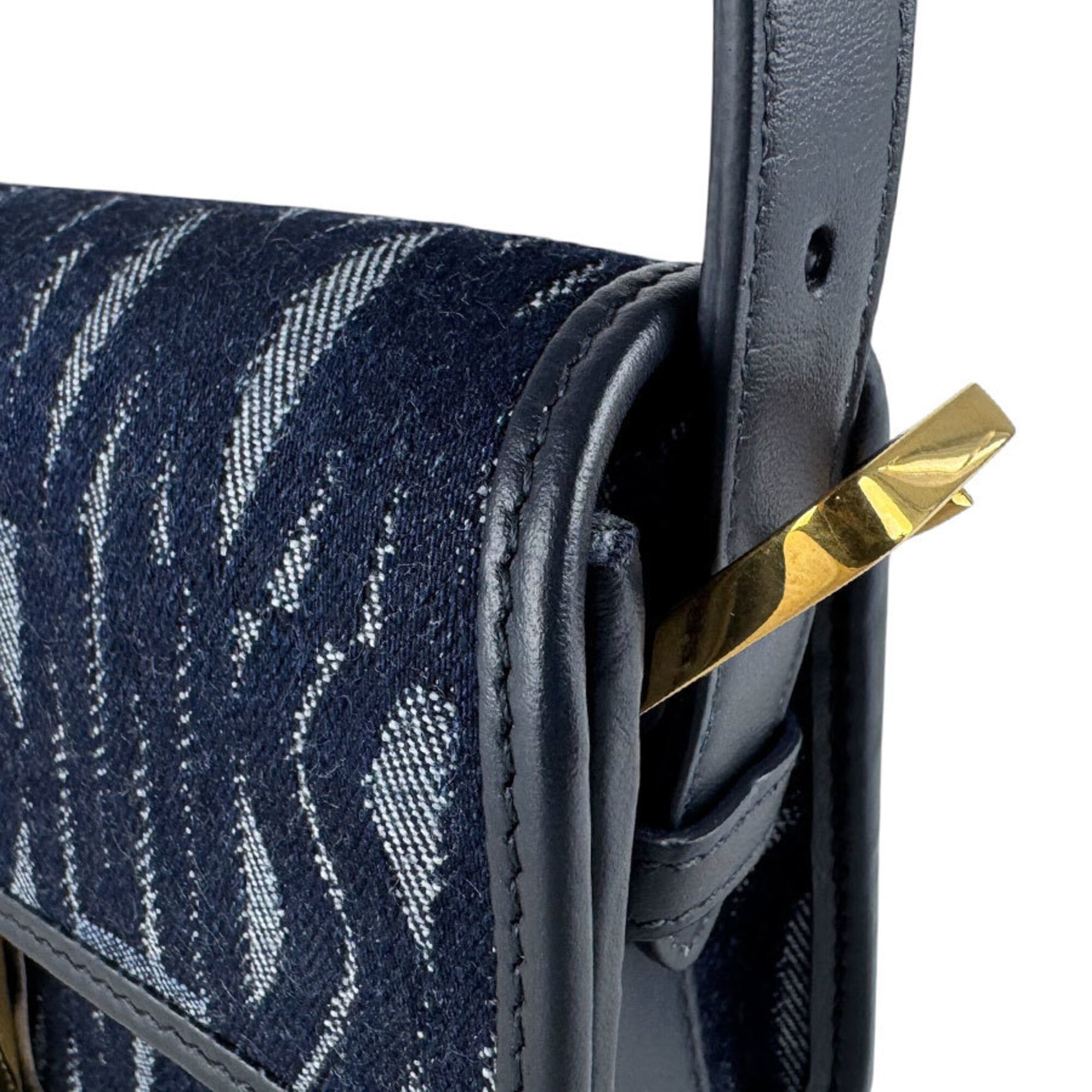 Christian Dior Navy Denim Handbag Shoulder Bag (Pre-Owned)