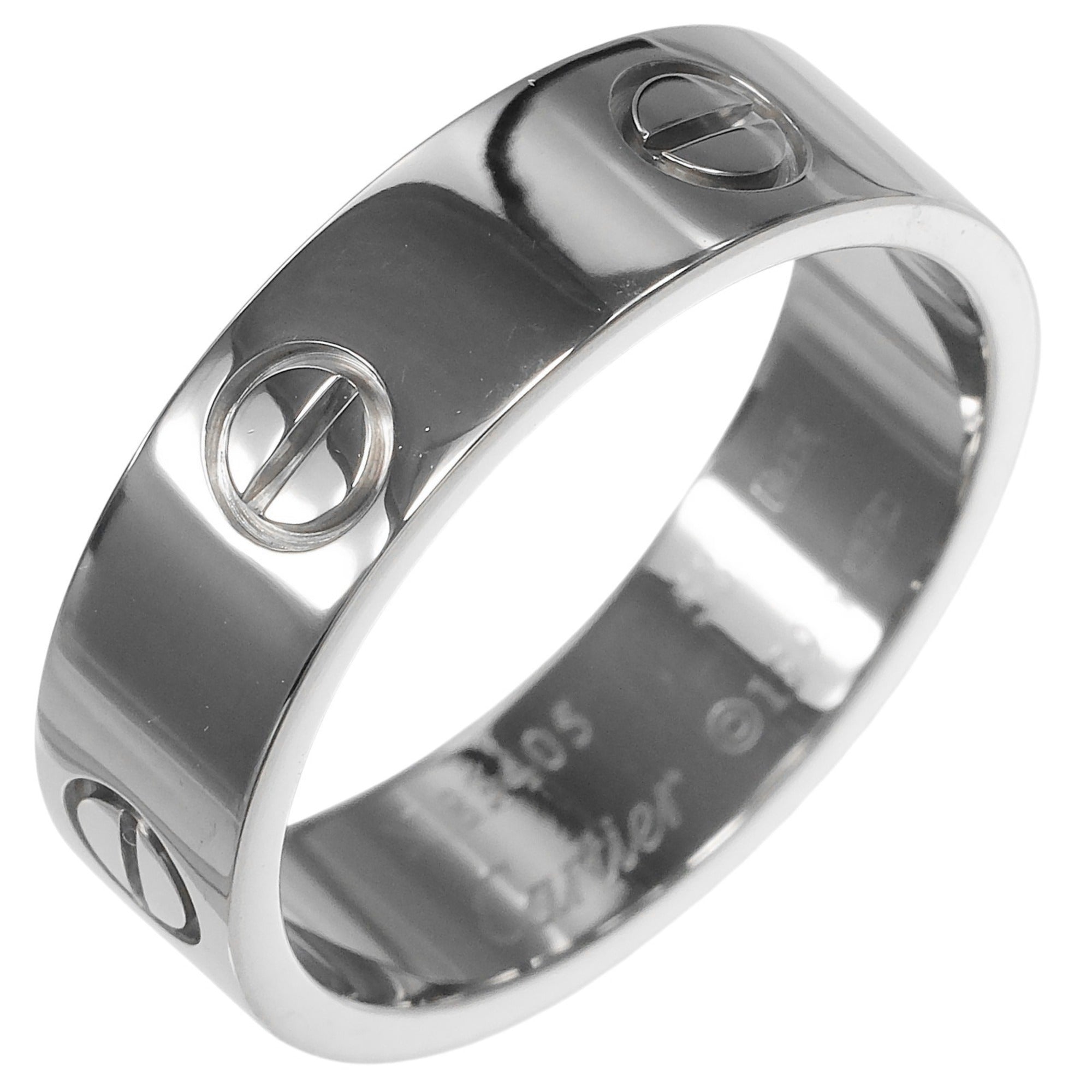 Cartier Love White Gold (18K) Band Ring (Pre-Owned)