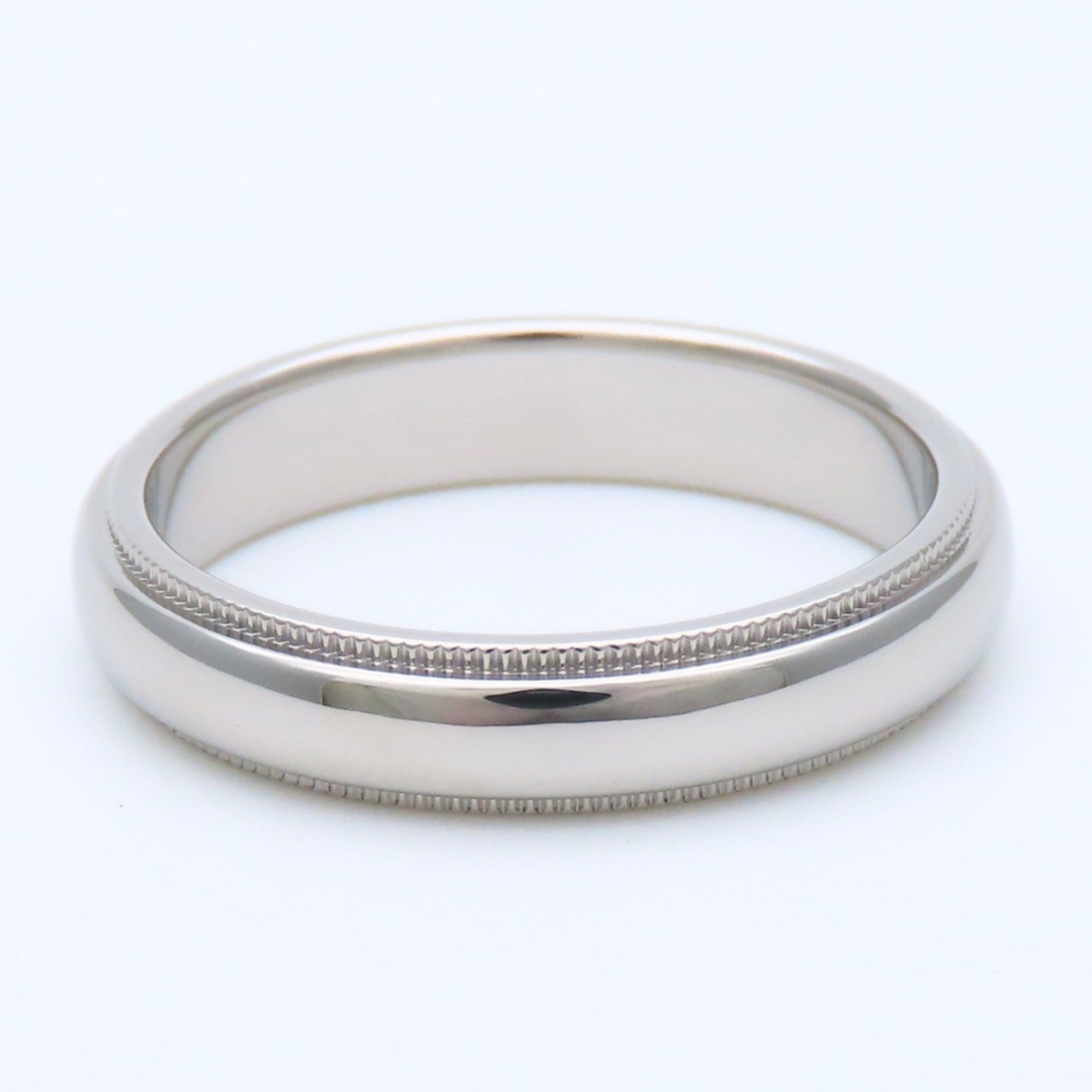Tiffany Platinum Platinum 950 Band Ring (Pre-Owned)