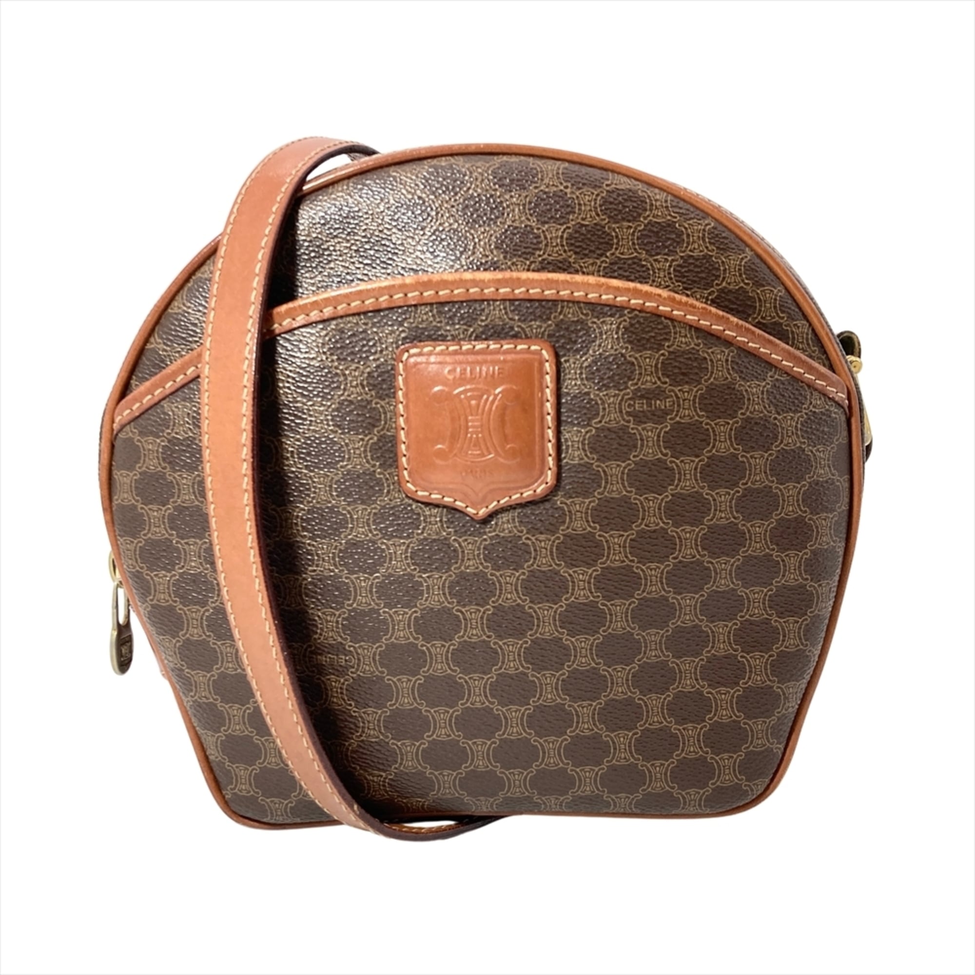 Celine Brown Leather Pochette Shoulder Bag (Pre-Owned)