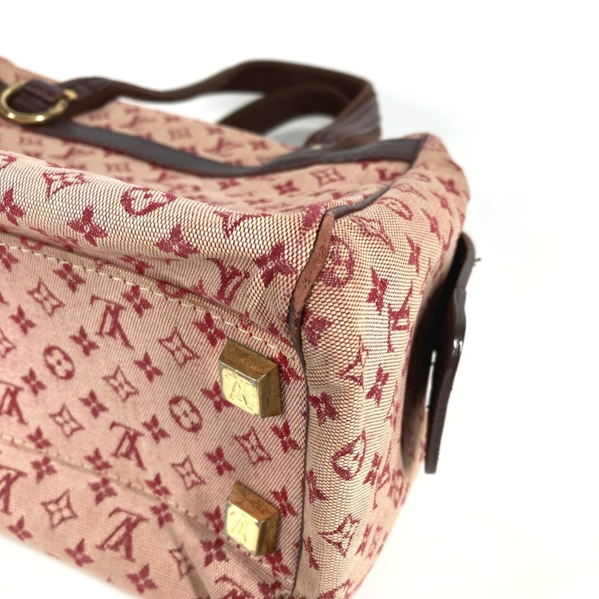 Louis Vuitton Cerise Red Color Monogram Mini Boston Bag Handbag (Pre-Owned)