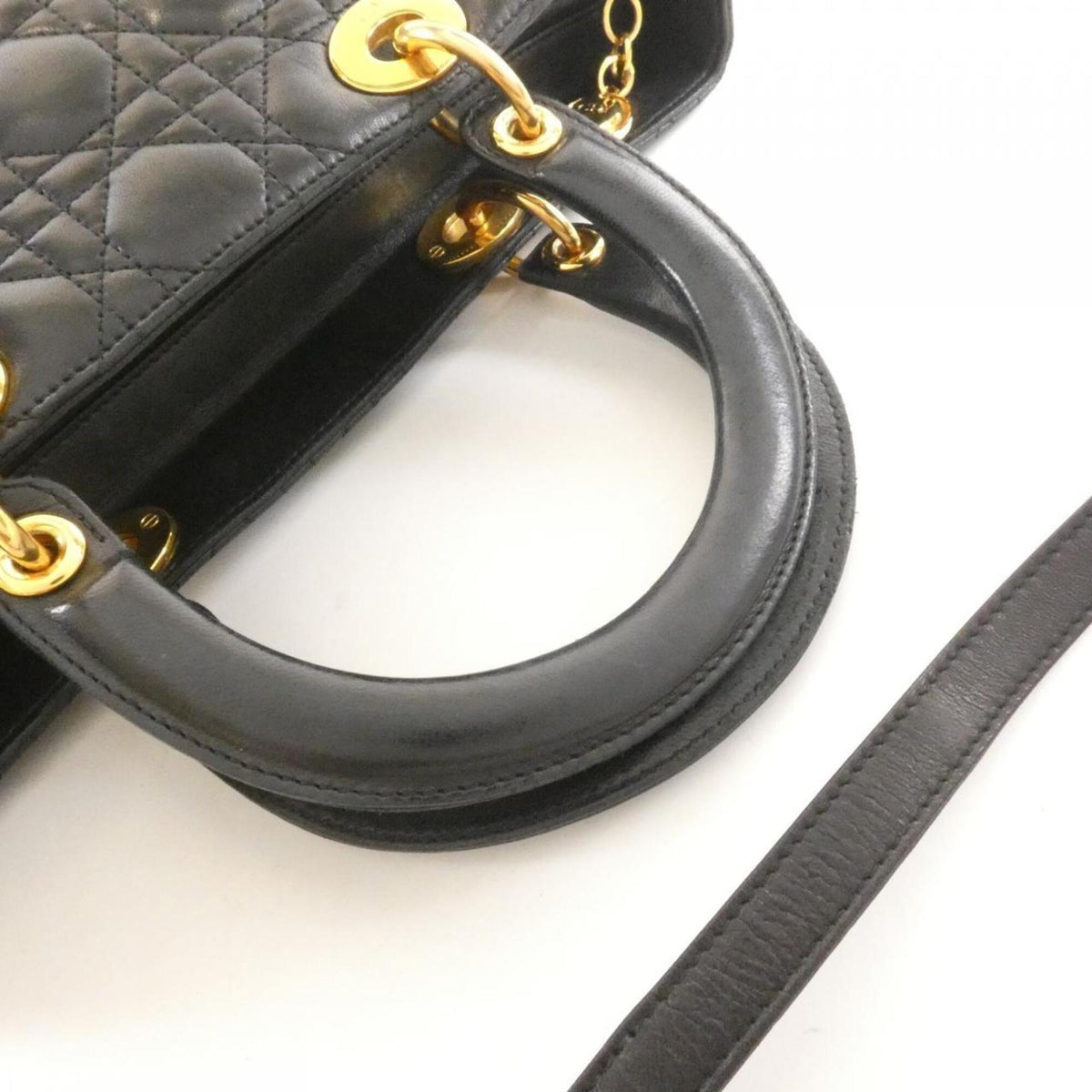 Christian Dior Black Leather Handbag (Pre-Owned)