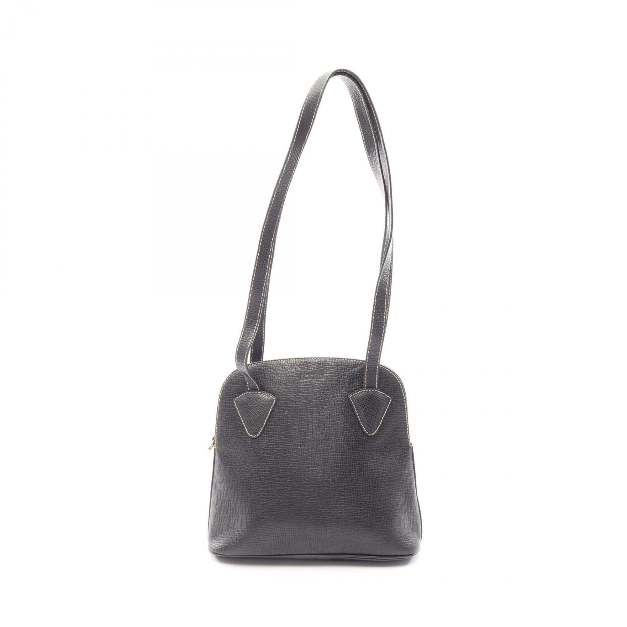 Loewe Black Leather Handbag Tote Bag (Pre-Owned)