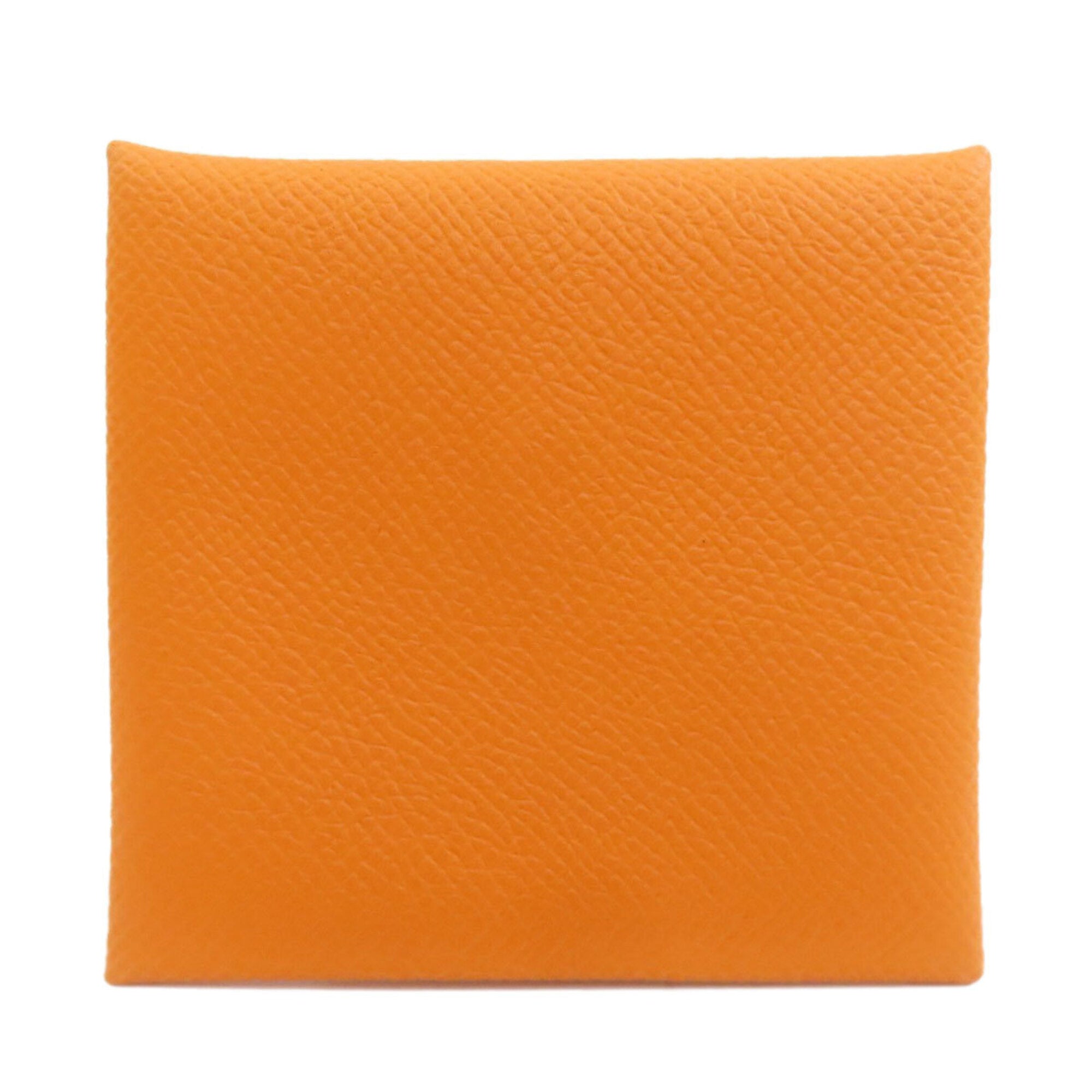 Hermes Orange Epsom Leather Coin Purse/Coin Case (Pre-Owned)