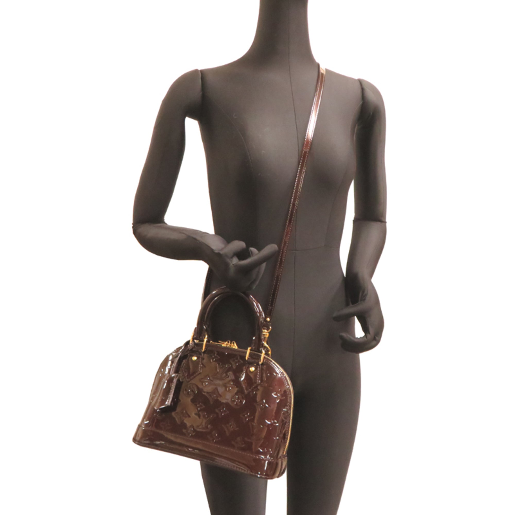 Louis Vuitton Amarante Purple Vernis Handbag (Pre-Owned)