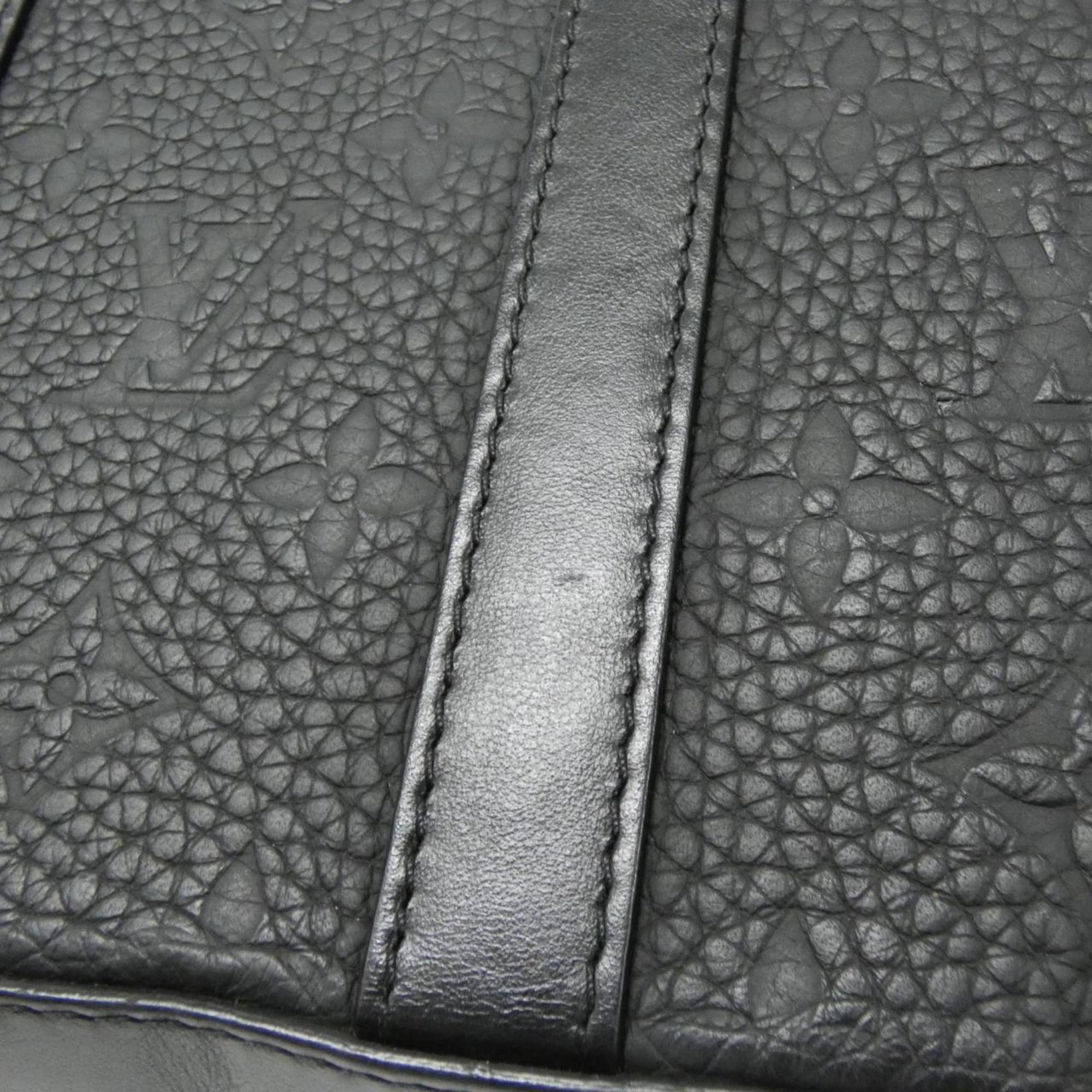 Louis Vuitton Black Leather Shoulder Bag (Pre-Owned)