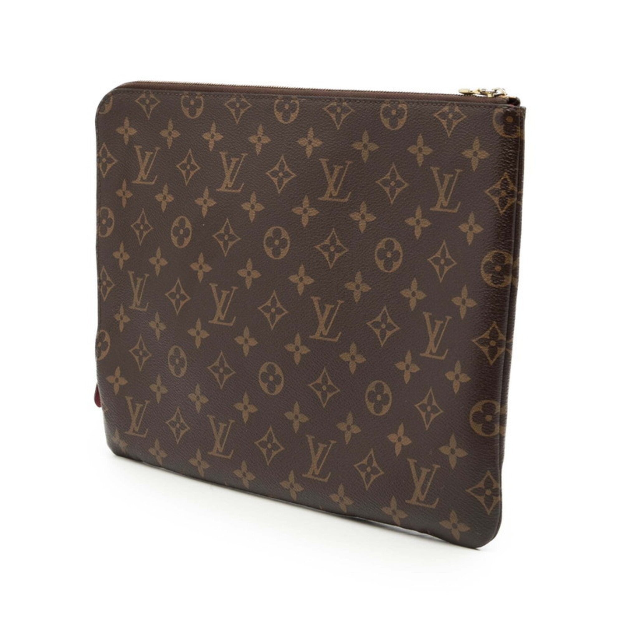 Louis Vuitton Brown Fuchsia Pvc Clutch Bag (Pre-Owned)