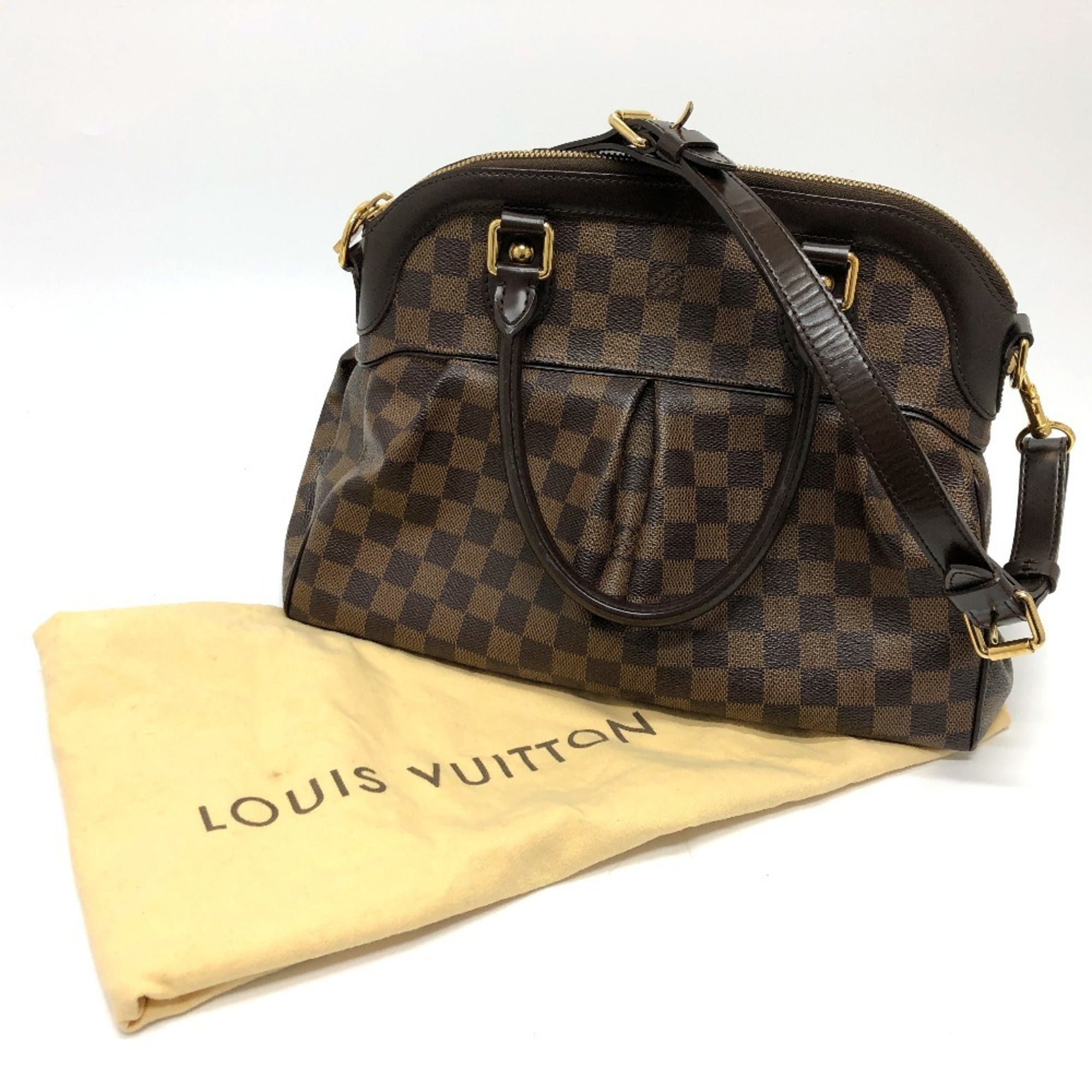 Louis Vuitton Damier Brown Damier Canvas Galle Damier Canvas Handbag (Pre-Owned)