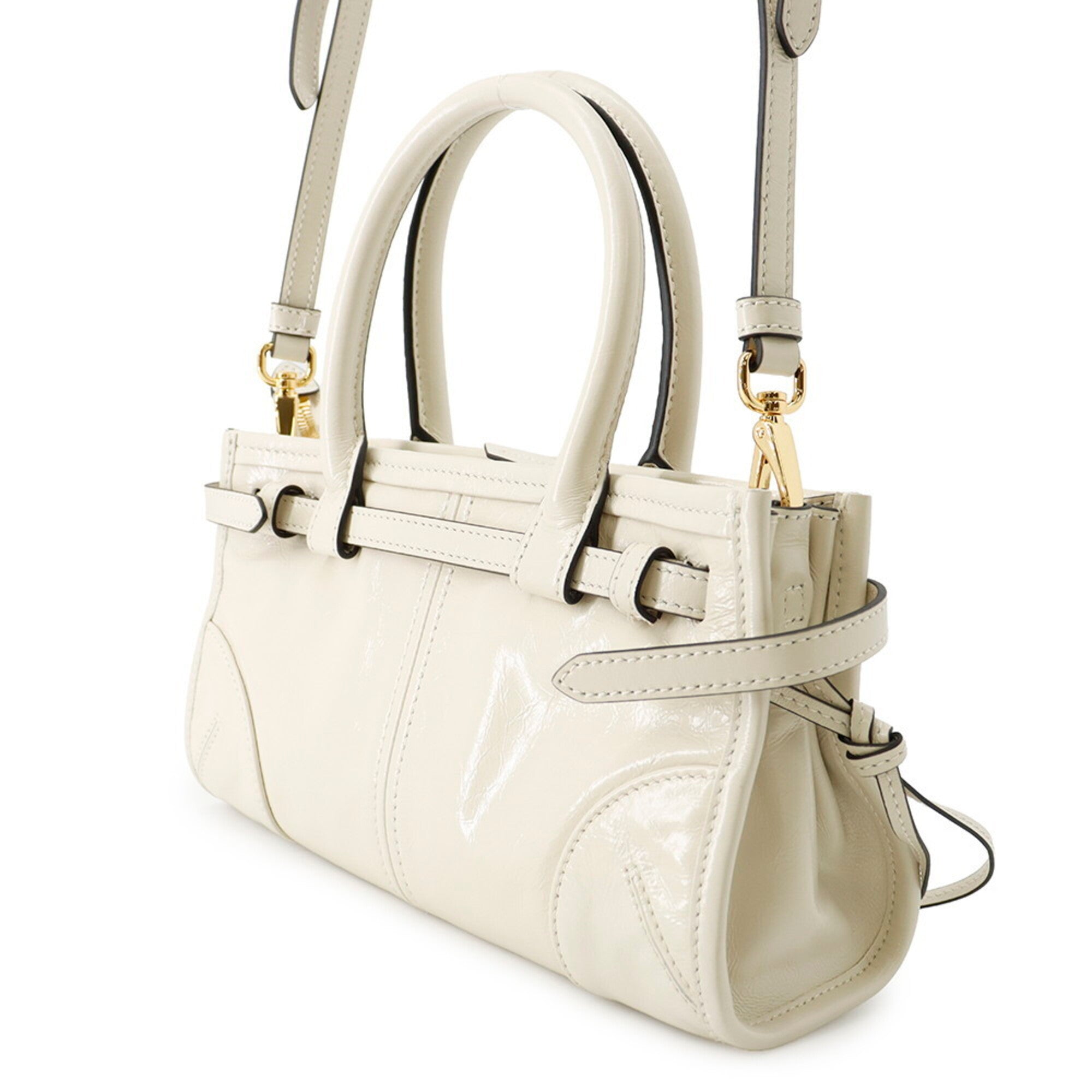 Prada White Leather Handbag (Pre-Owned)