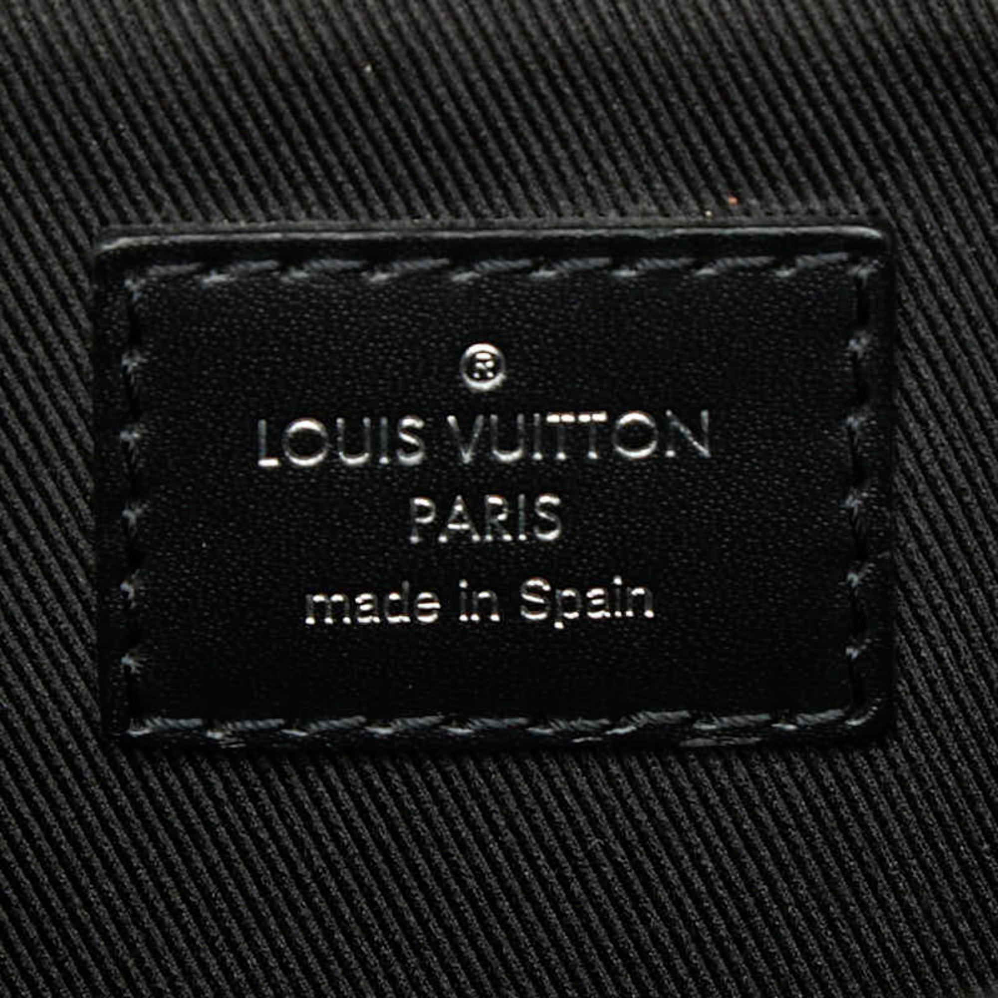 Louis Vuitton Monogram Eclipse Black Pvc Leather Shoulder Bag (Pre-Owned)
