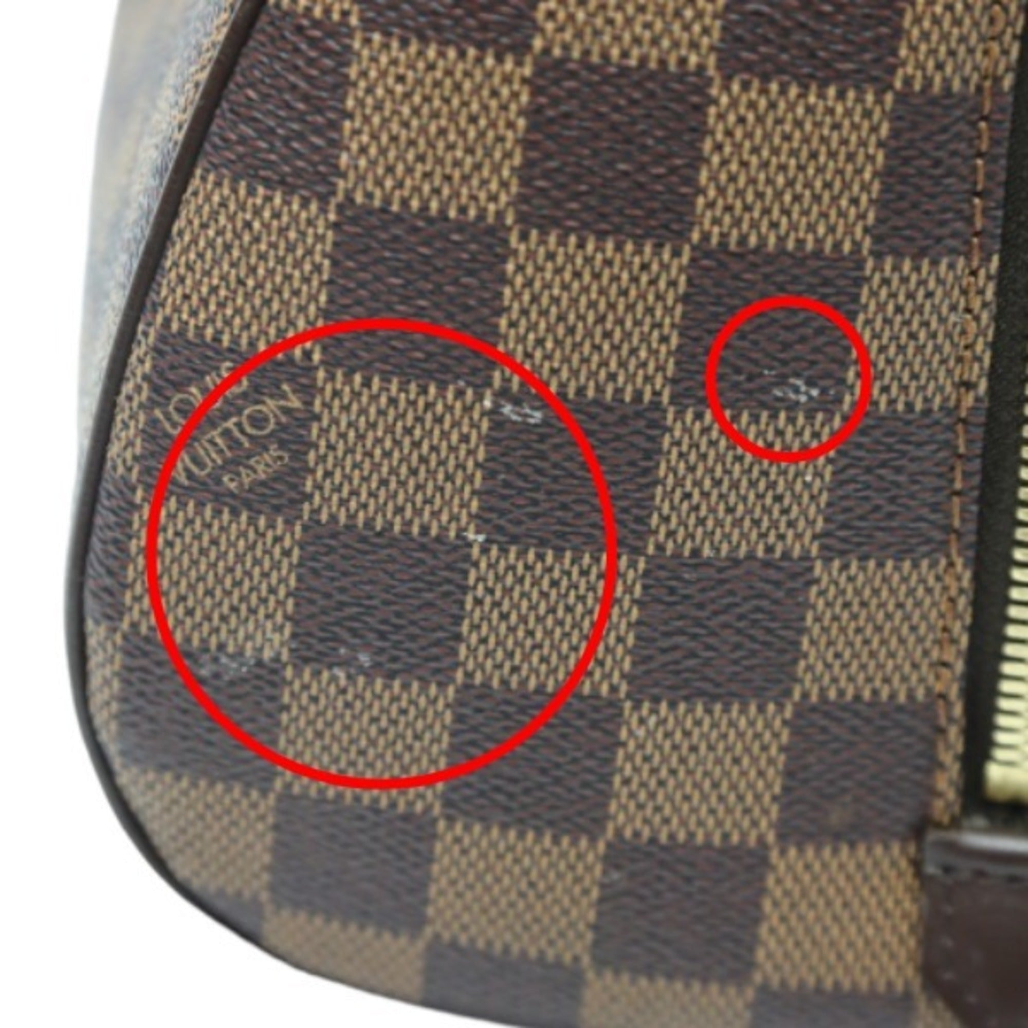 Louis Vuitton Brown Damier Canvas Handbag (Pre-Owned)