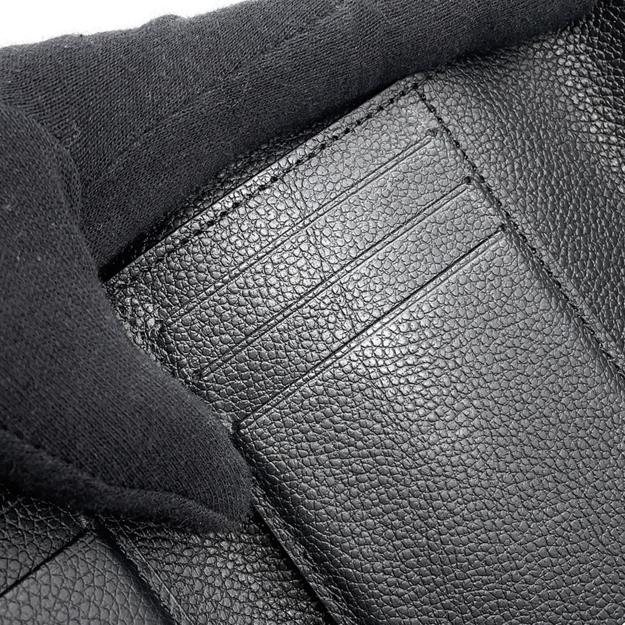 Louis Vuitton Beige Black Noir Monogram Empreinte Wallet (Tri-Fold) (Pre-Owned)