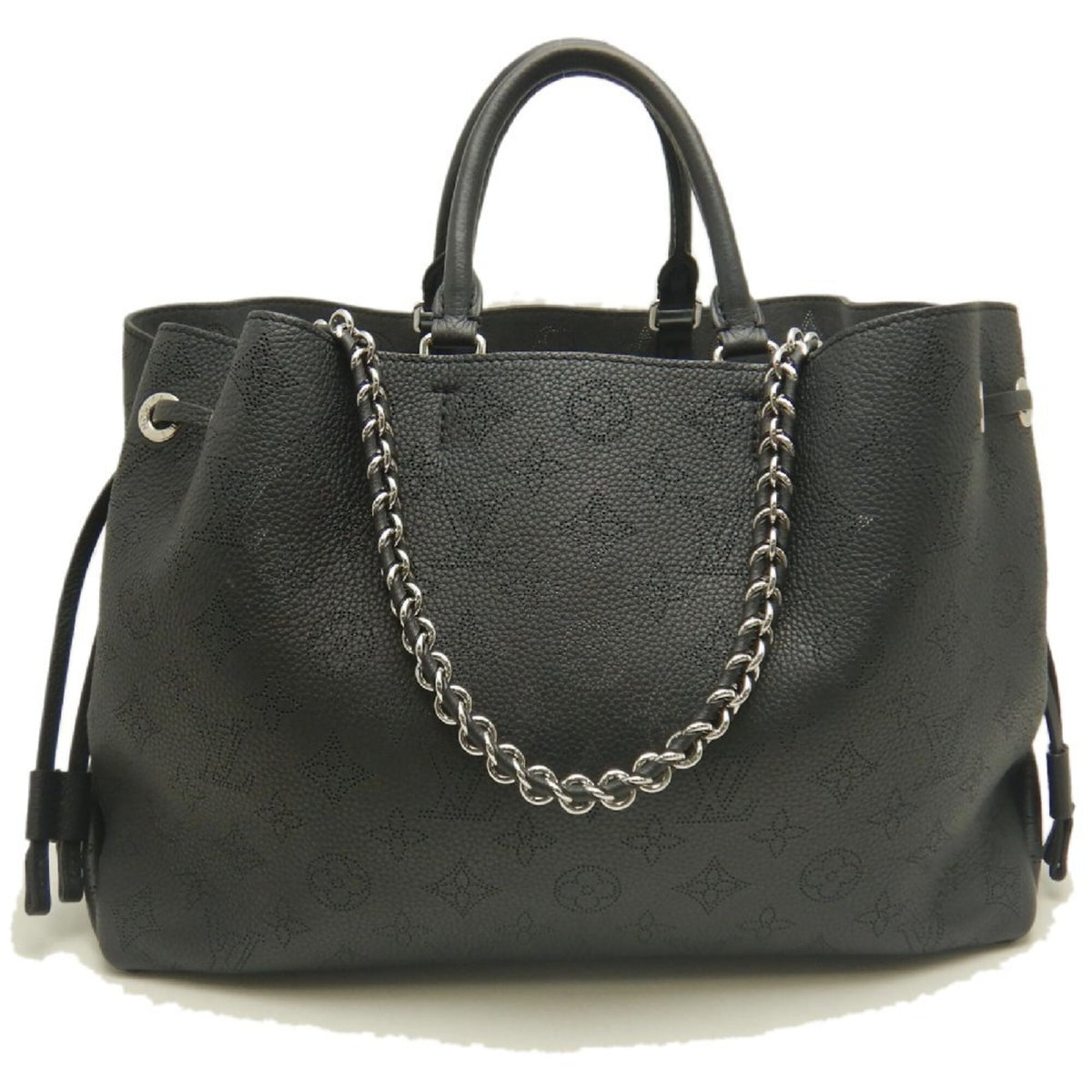 Louis Vuitton Mahina Noir Mahina Leather Tote Bag (Pre-Owned)