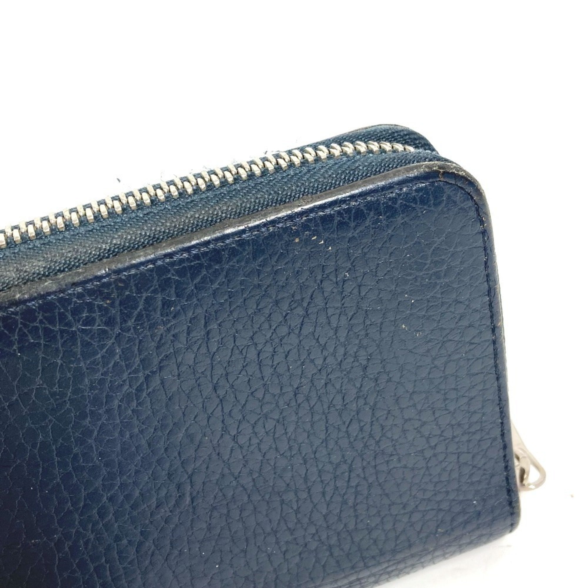Louis Vuitton Galle Navy Long Wallet (Bi-Fold) (Pre-Owned)