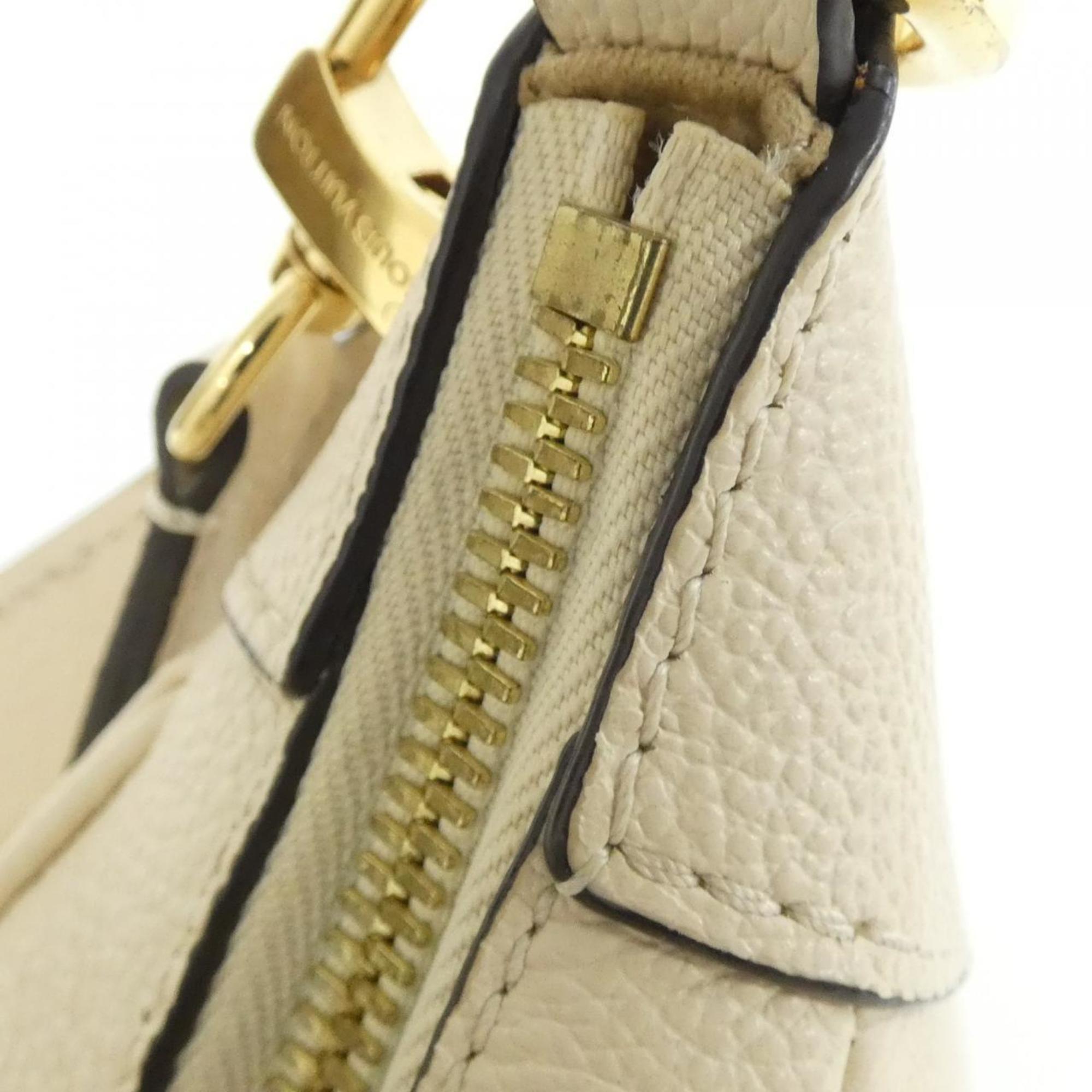 Louis Vuitton Cream Leather Handbag (Pre-Owned)