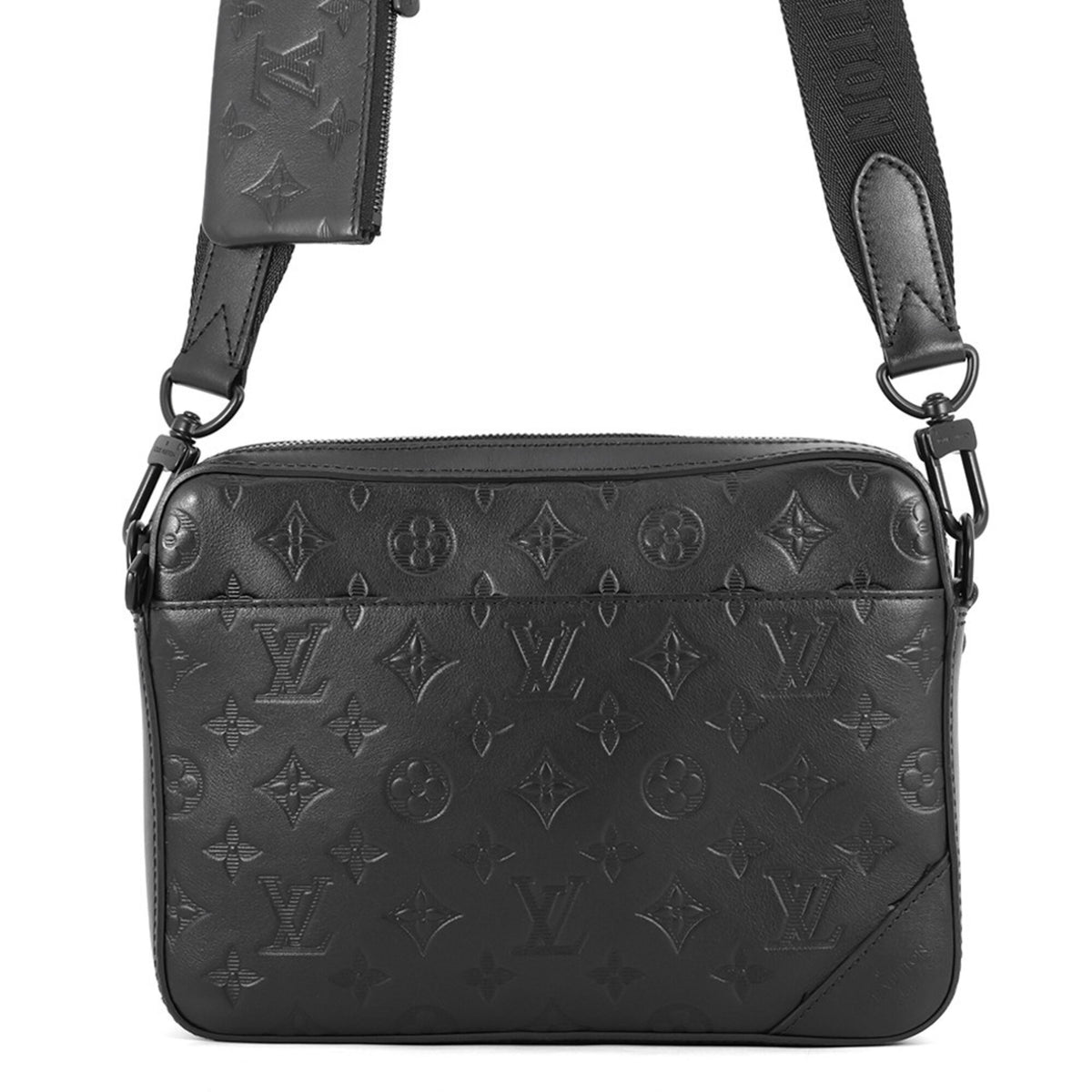Louis Vuitton Noir Monogram Shadow Handbag Pouch Shoulder Bag (Pre-Owned)