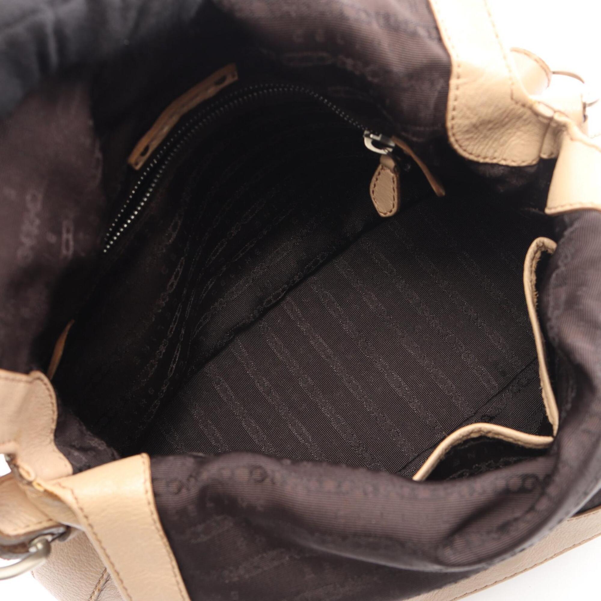 Celine Beige Leather Handbag Shoulder Bag (Pre-Owned)