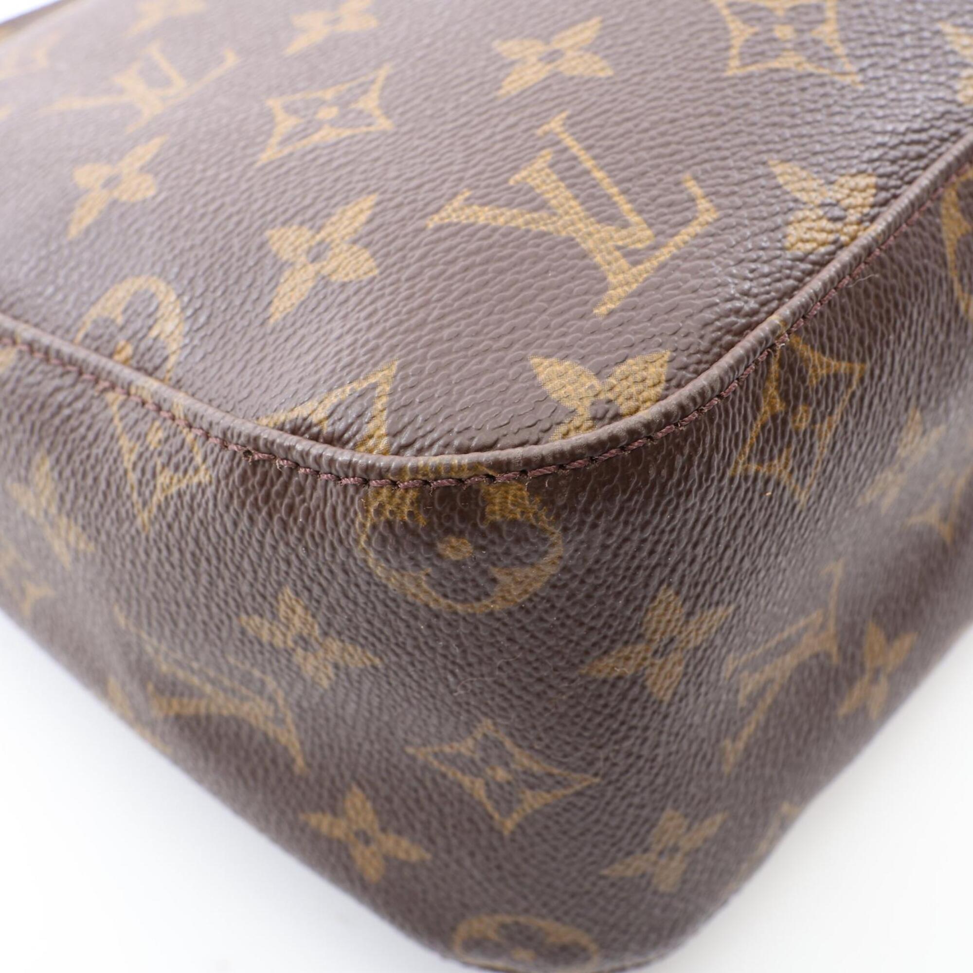 Louis Vuitton Brown Coated Canvas Pvc Monogram Leather Handbag Shoulder Bag (Pre-Owned)