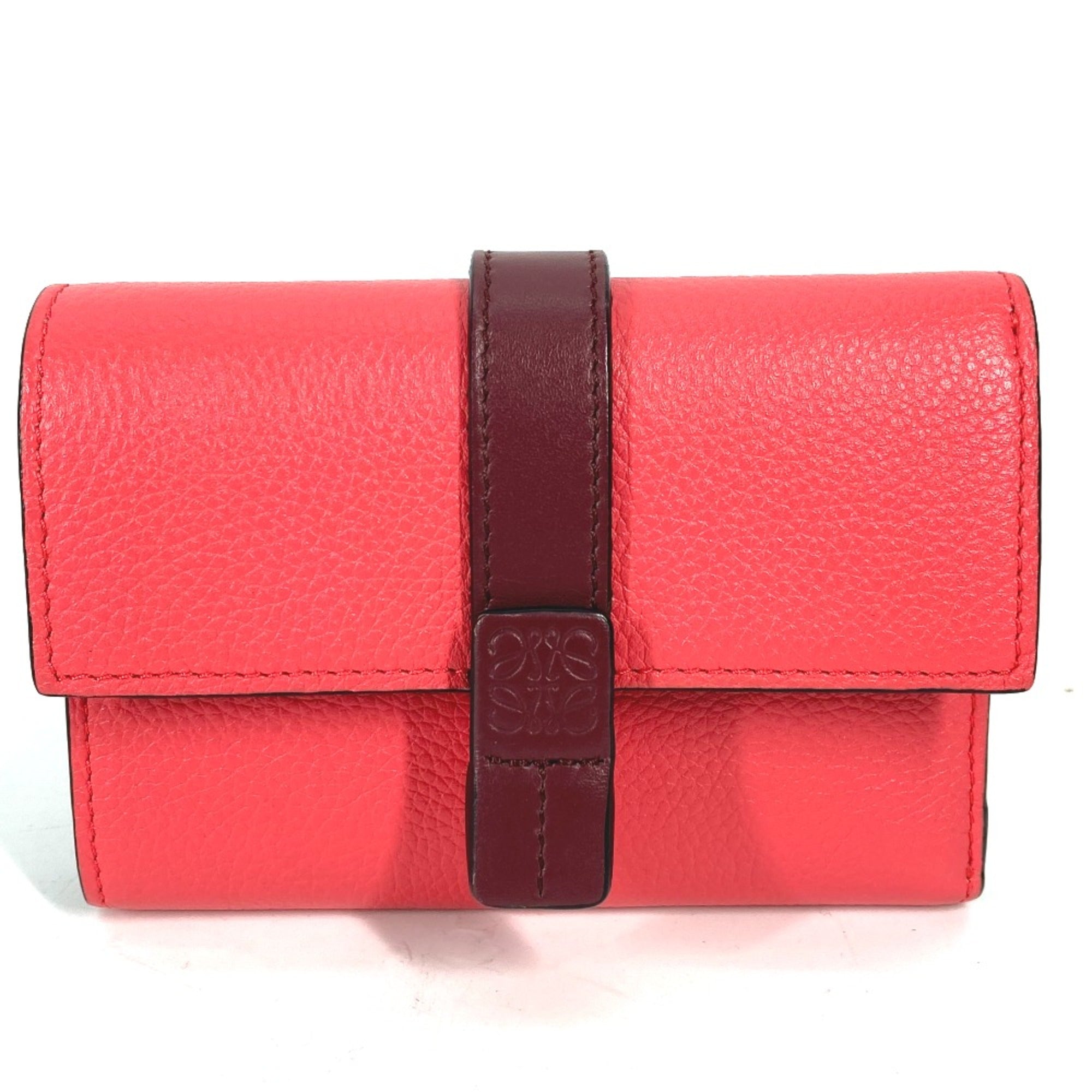Loewe Pink Leather Wallet (Tri-Fold) (Pre-Owned)