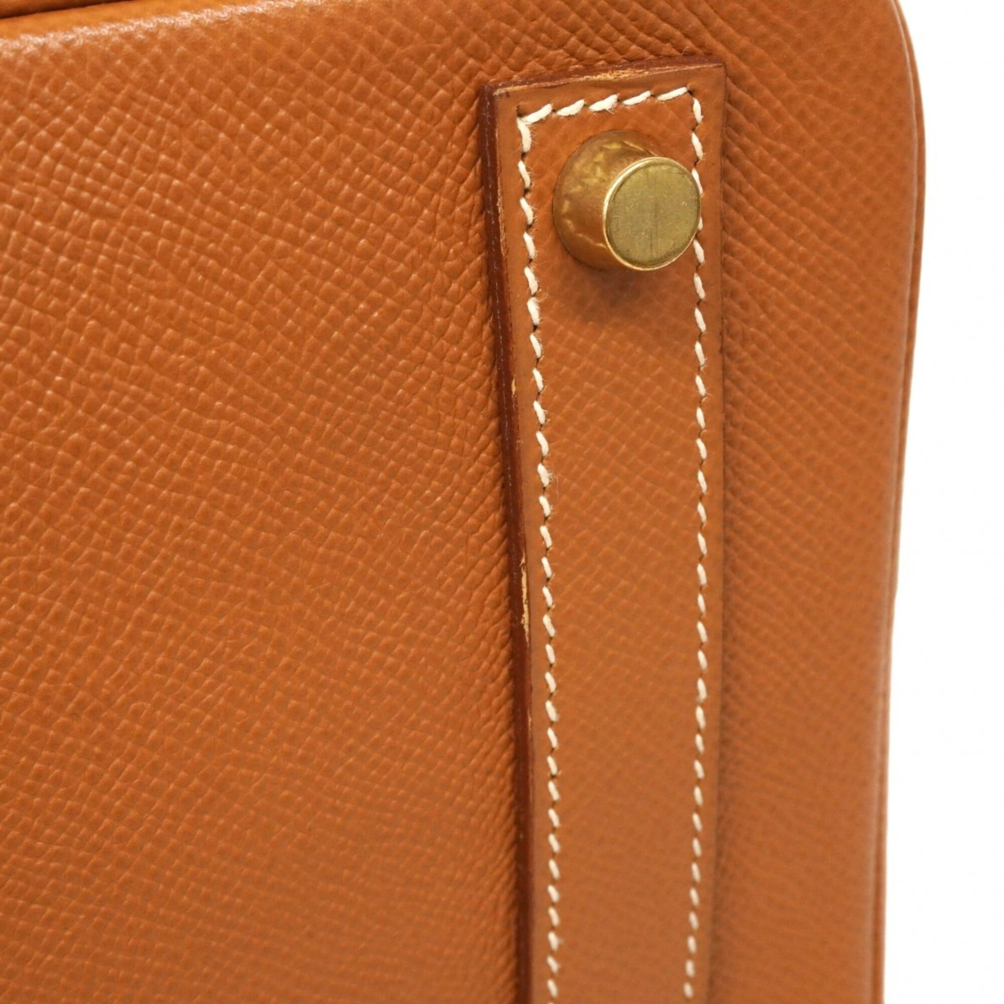 Hermes Gold Courchevel Leather Handbag (Pre-Owned)