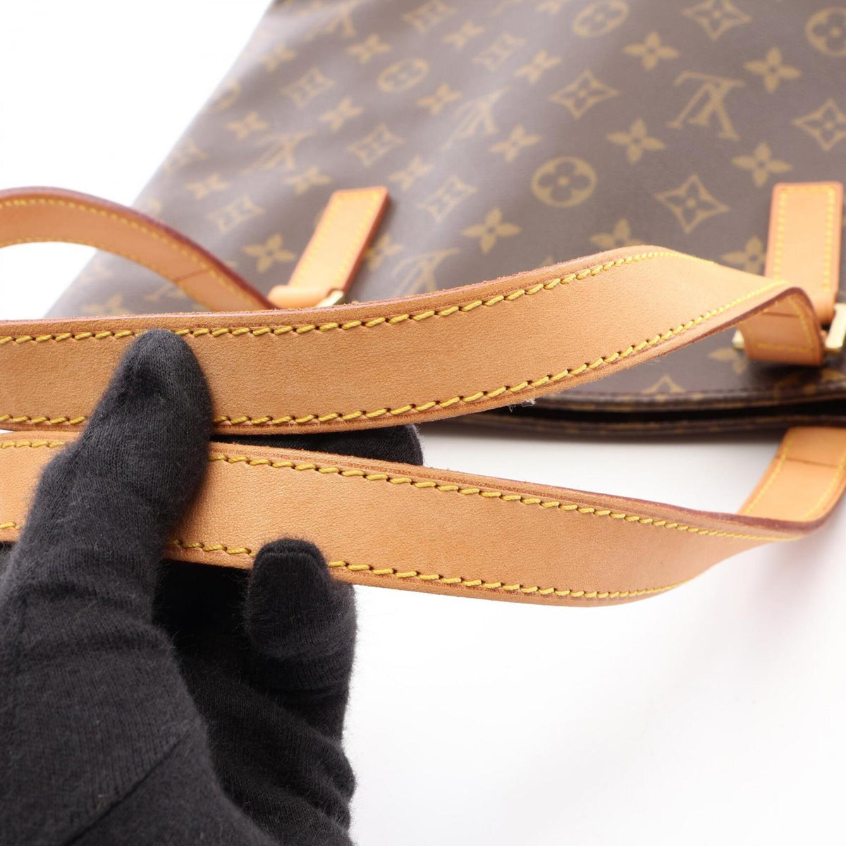 Louis Vuitton Brown Monogram Coated Canvas Handbag Tote Bag (Pre-Owned)