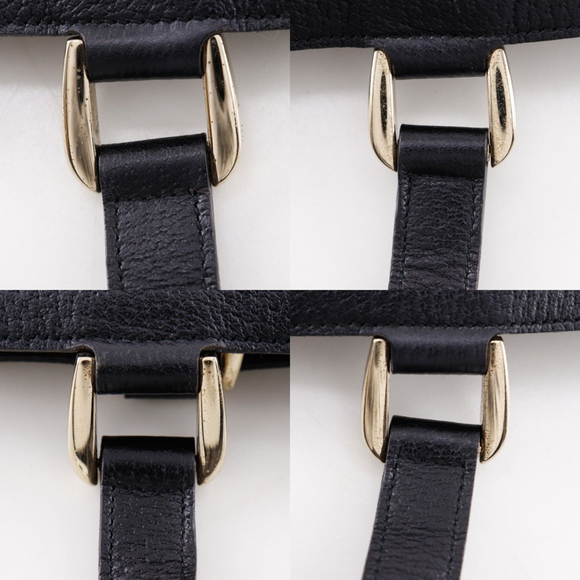 Gucci Black Gg Canvas Handbag Tote Bag (Pre-Owned)