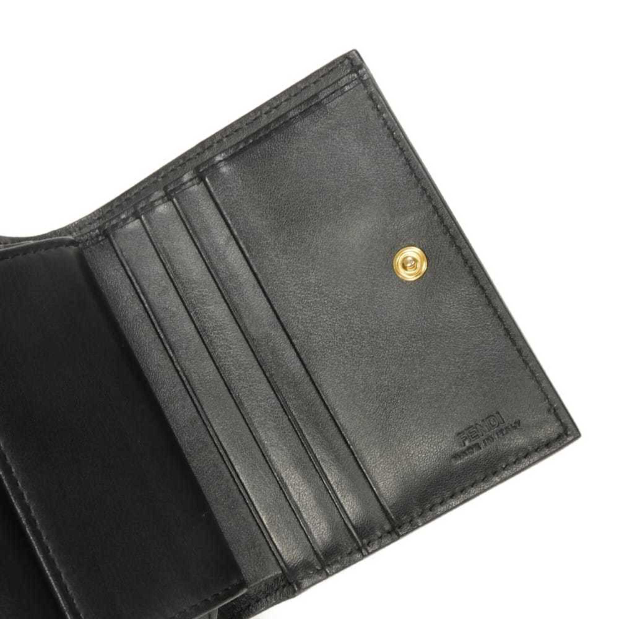 Fendi Black Leather Wallet (Bi-Fold) (Pre-Owned)