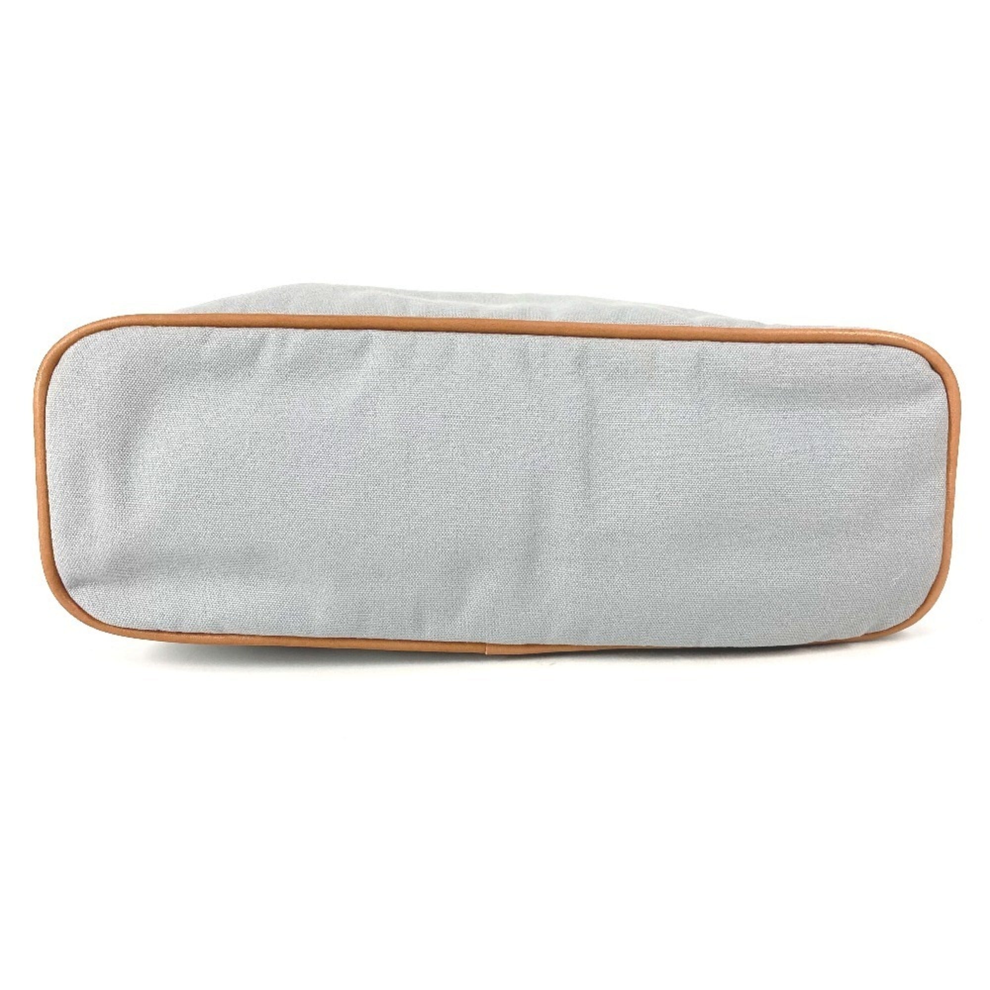 Hermes Gray Canvas Pouch (Pre-Owned)