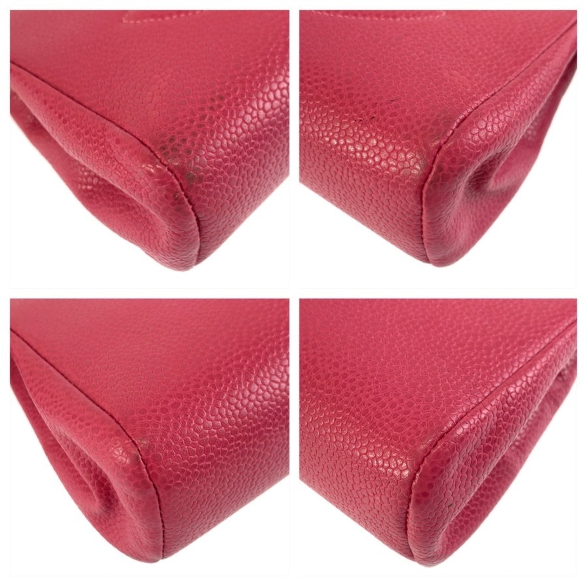 Chanel Pink Leather Pouch (Pre-Owned)