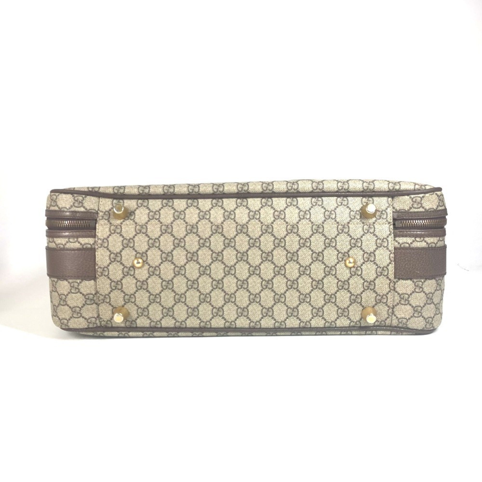 Gucci Beige Multi-Color Gg Supreme Boston Bag (Pre-Owned)