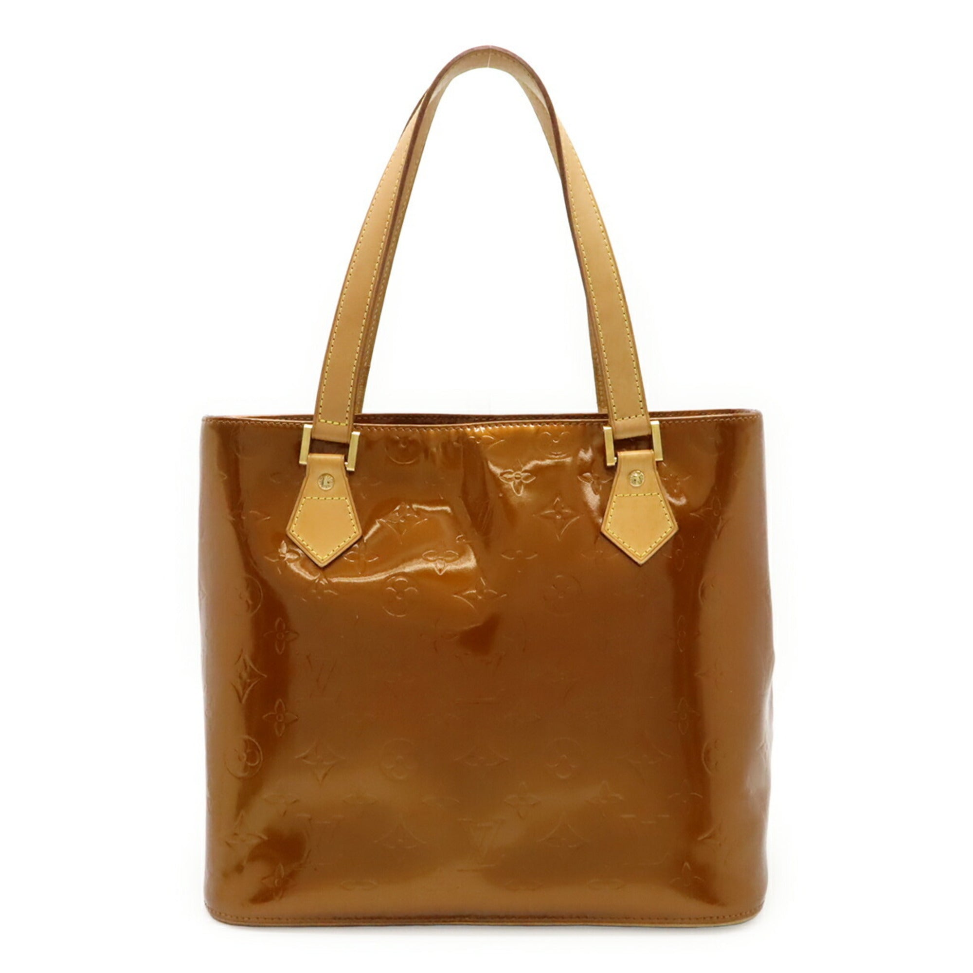 Louis Vuitton Bronze Leather Shoulder Bag Tote Bag (Pre-Owned)