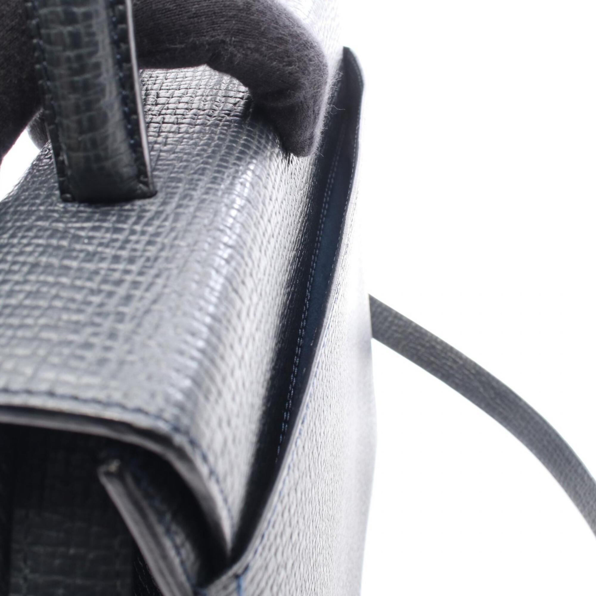 Loewe Navy Leather Handbag (Pre-Owned)