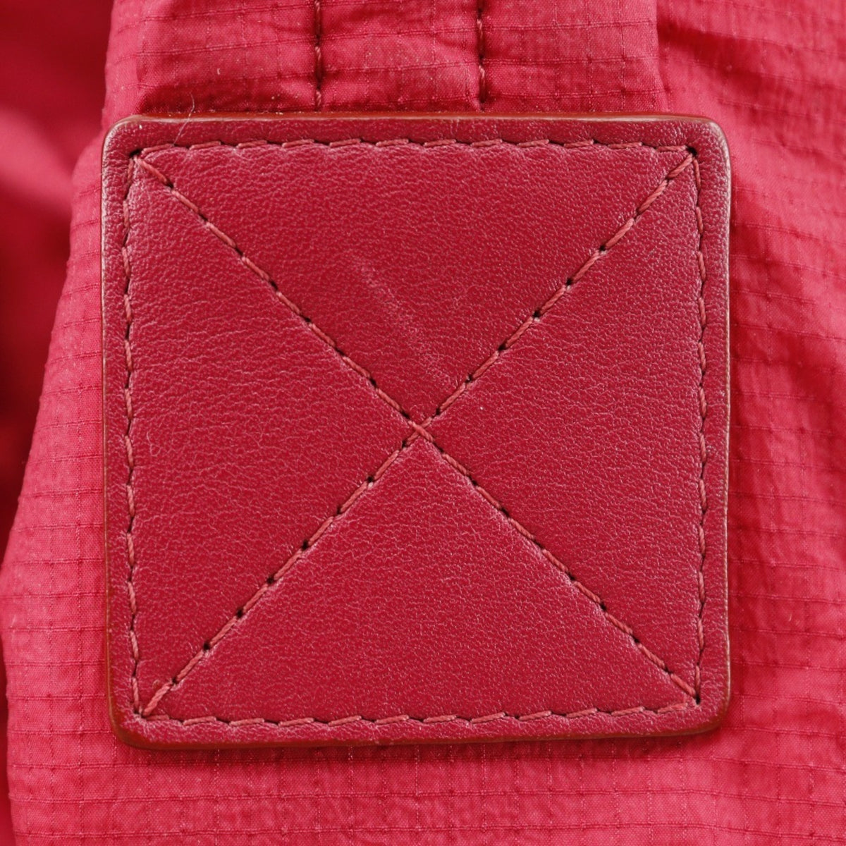 Chanel Red Color Nylon Backpack (Pre-Owned)