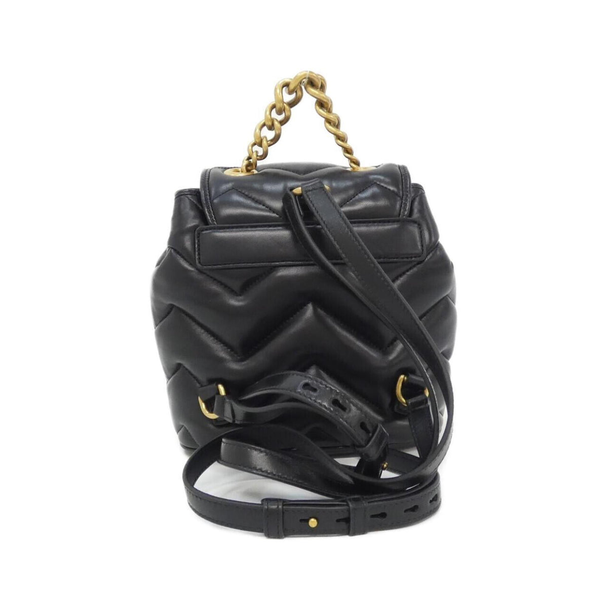 Gucci Black Quilting Leather Backpack (Pre-Owned)
