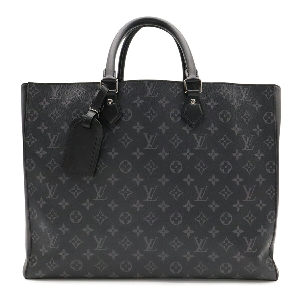 Louis Vuitton Black Gray Monogram Eclipse Monogram Eclipse Handbag Pouch Tote Bag (Pre-Owned)