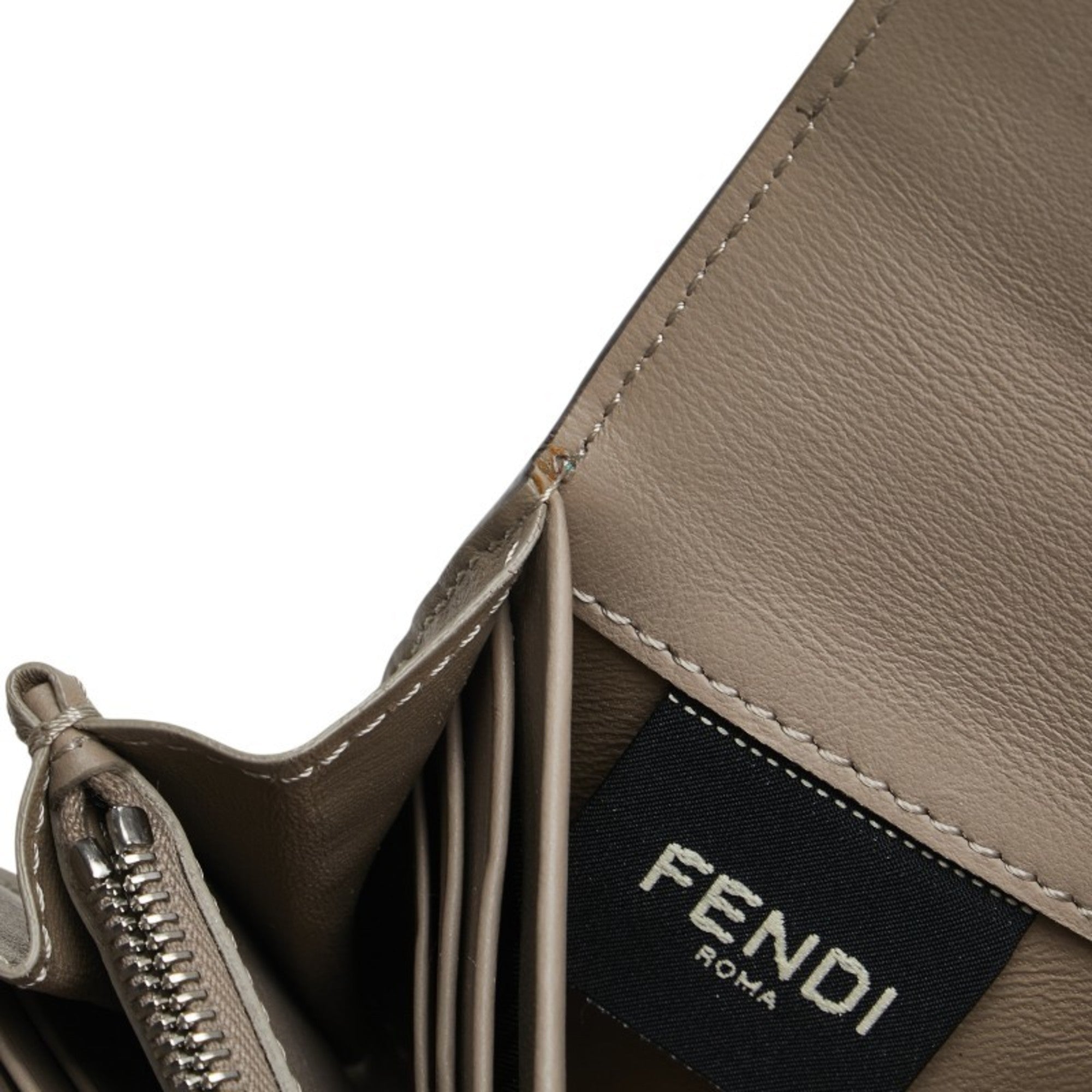 Fendi Light Blue Leather Coin Purse/Coin Case (Pre-Owned)