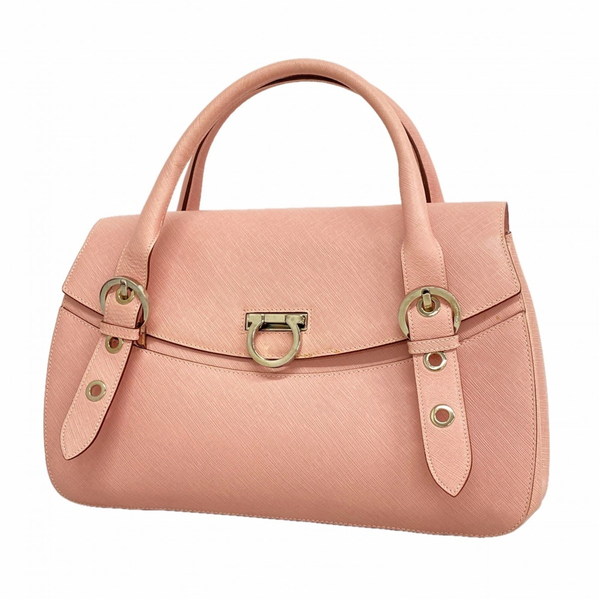 Salvatore Ferragamo Pink Leather Handbag (Pre-Owned)