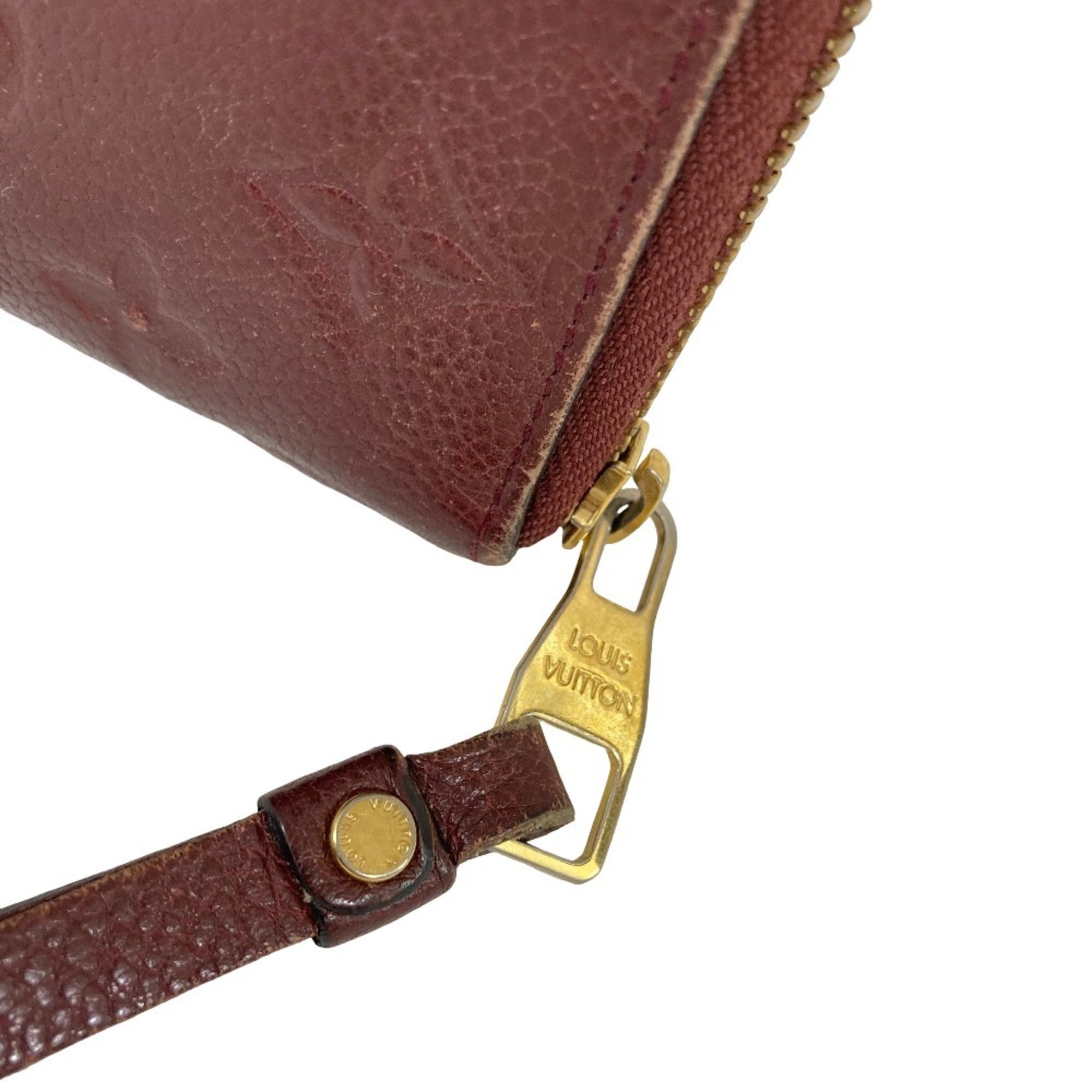 Louis Vuitton Monogram Empreinte Bordeaux Monogram Empreinte Long Wallet (Bi-Fold) (Pre-Owned)