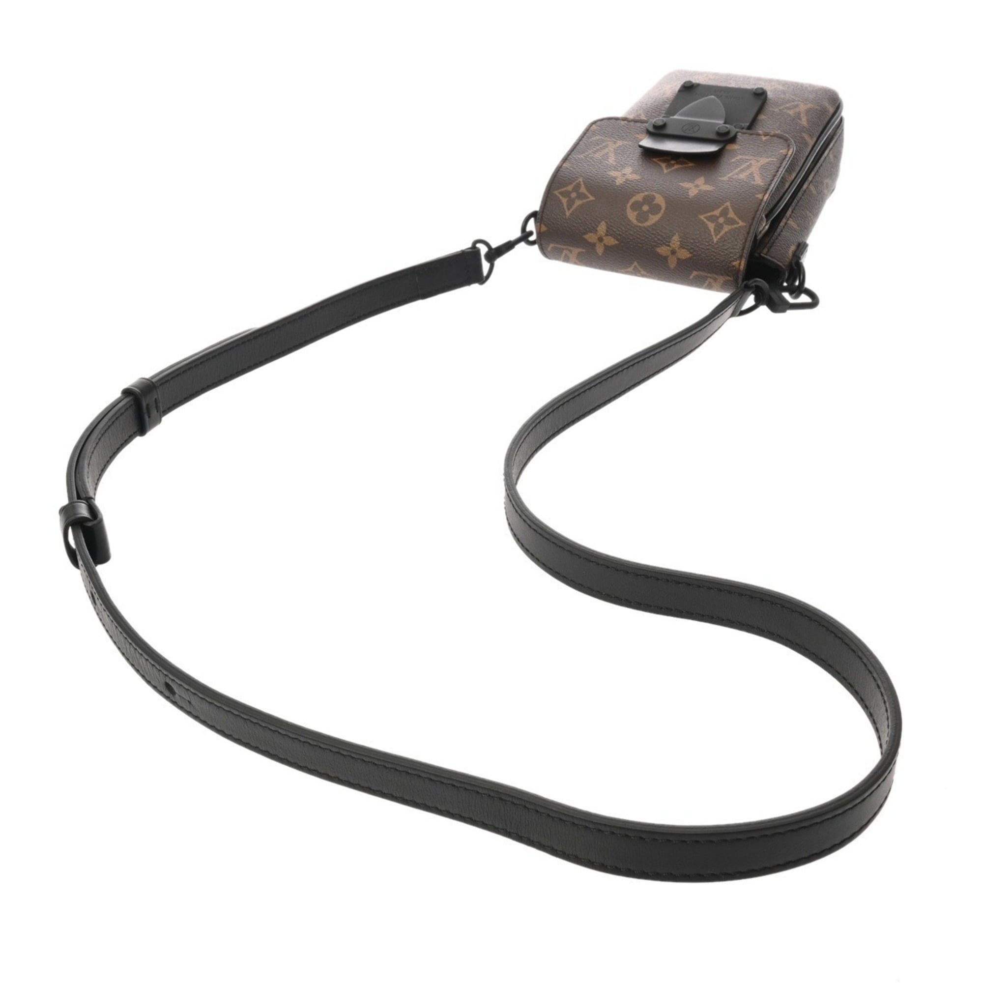 Louis Vuitton Black Brown Monogram Shoulder Bag (Pre-Owned)