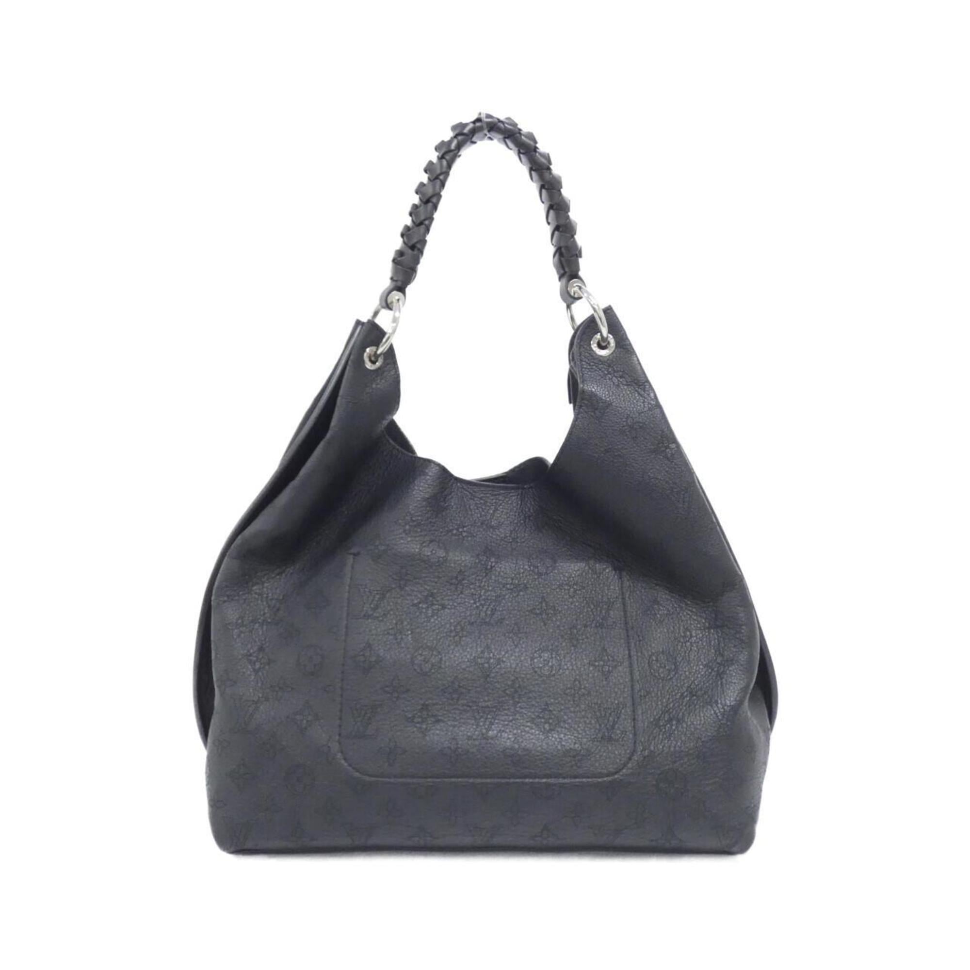 Louis Vuitton Black Leather Shoulder Bag (Pre-Owned)