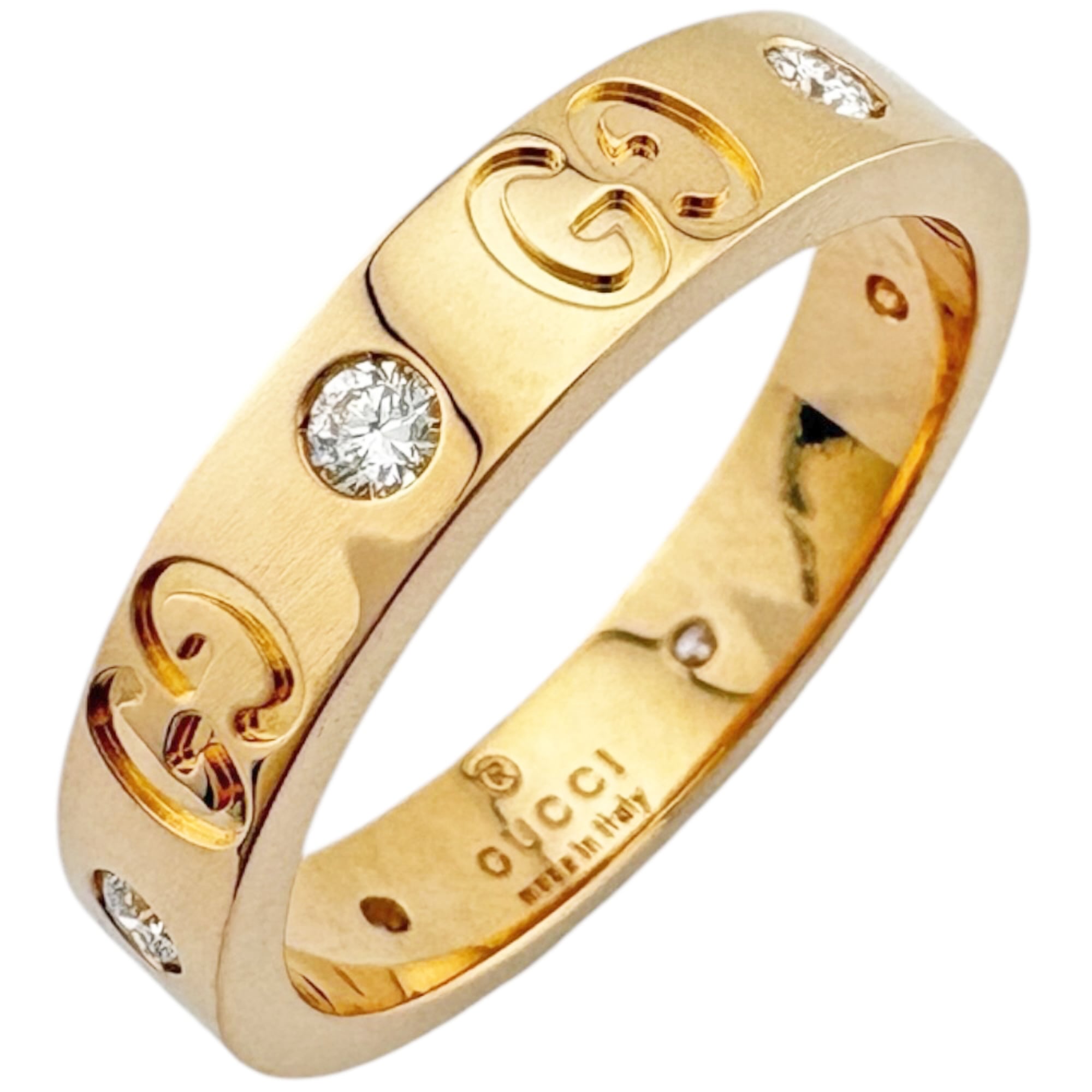 Gucci Gold Pink Gold (18K) Band Ring (Pre-Owned)