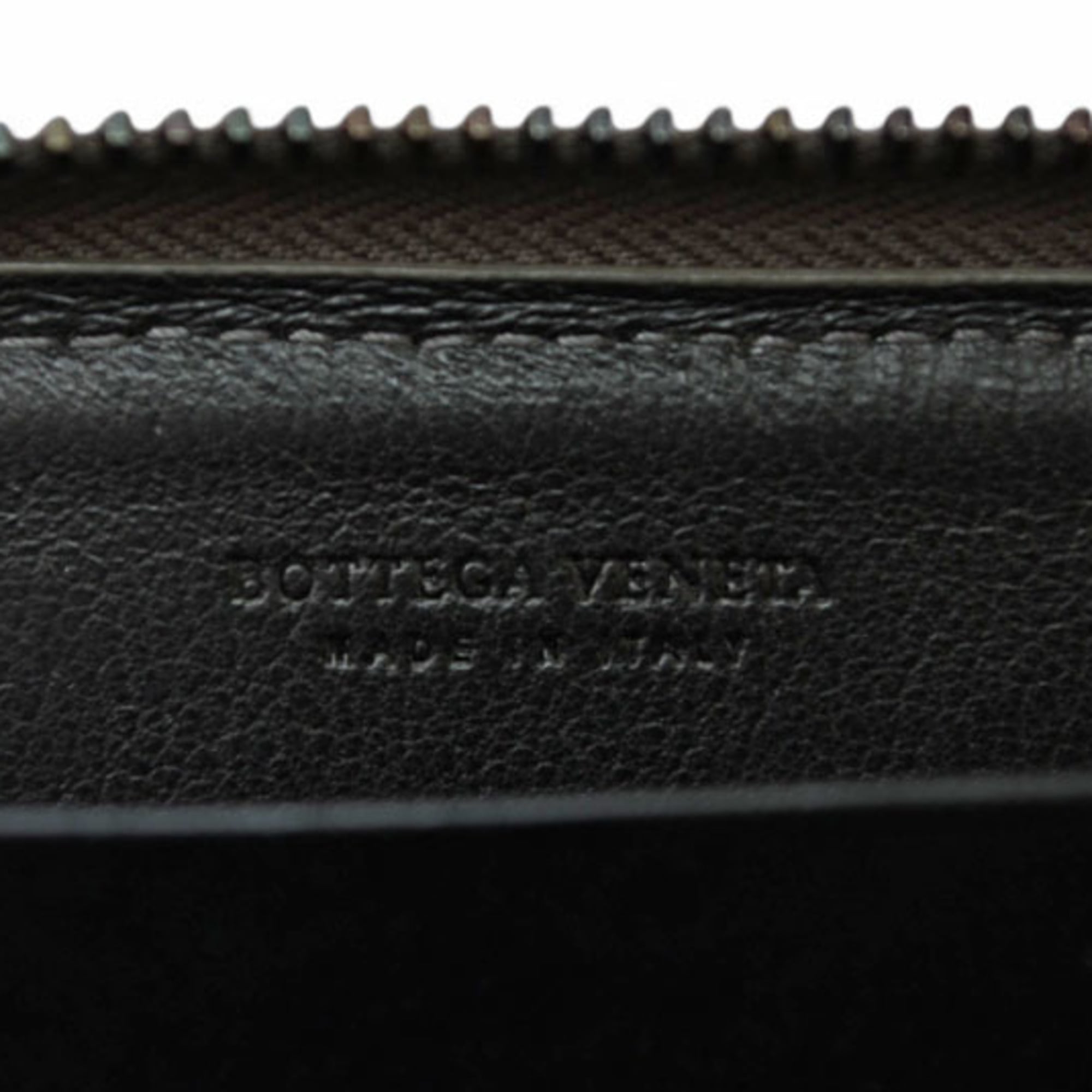 Bottega Veneta Intrecciato Gray Khaki Coin Purse/Coin Case (Pre-Owned)