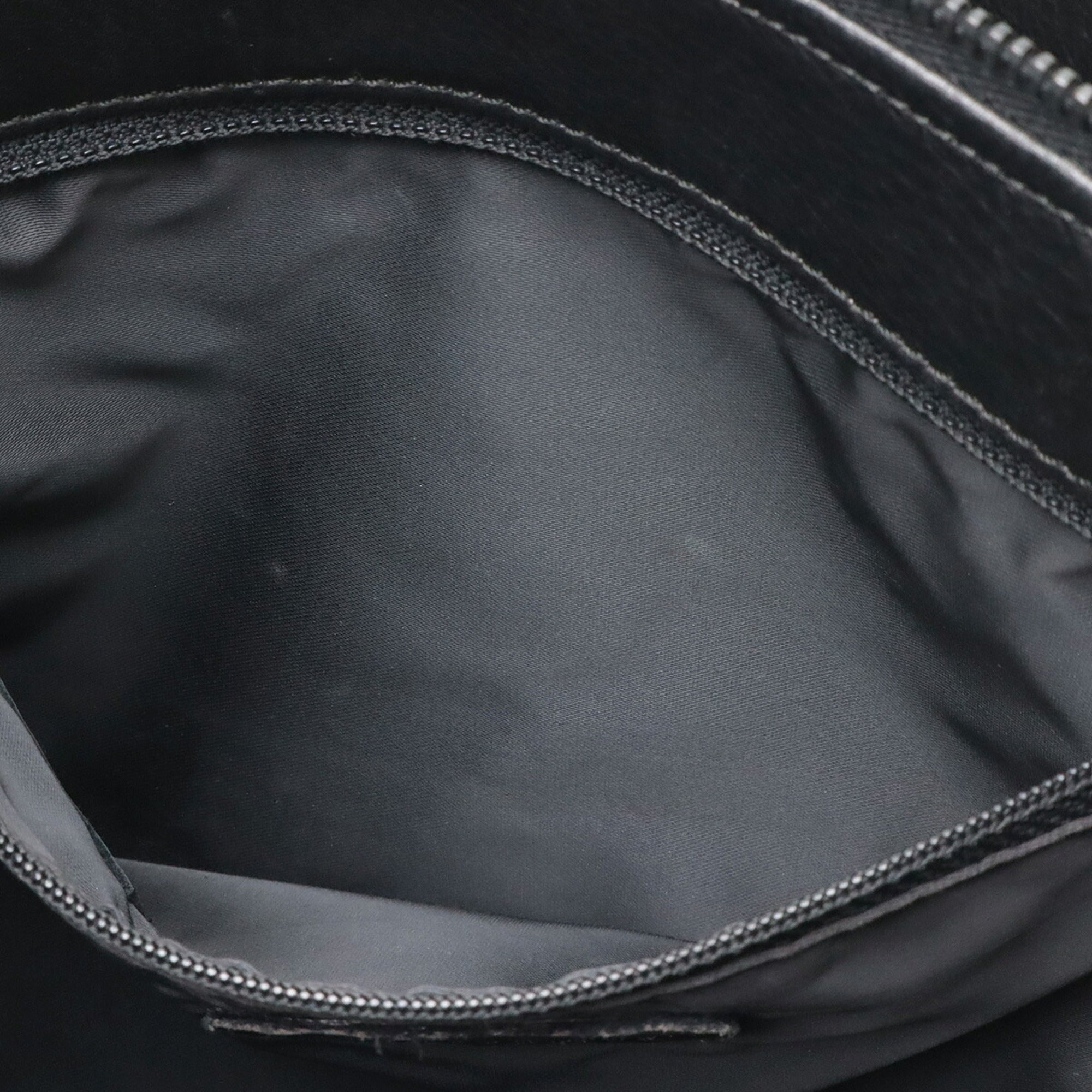 Chanel Black Leather Handbag Tote Bag (Pre-Owned)