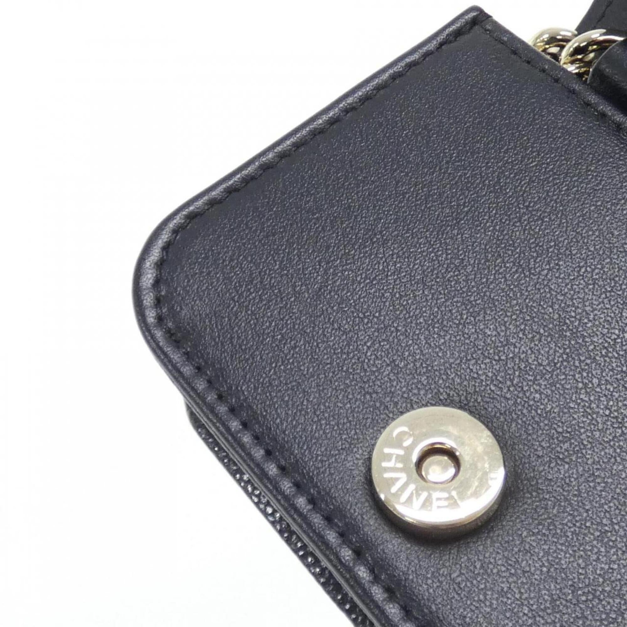 Chanel Black Grained Calfskin Fanny Pack (Pre-Owned)