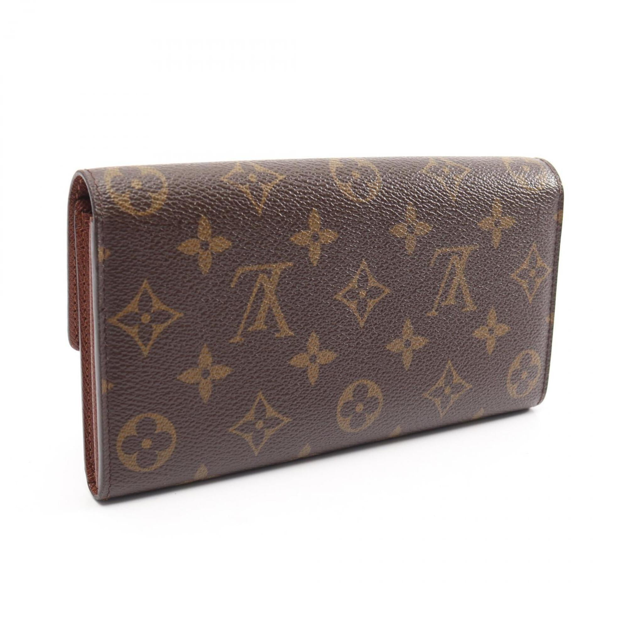 Louis Vuitton Brown Pvc Long Wallet (Bi-Fold) (Pre-Owned)