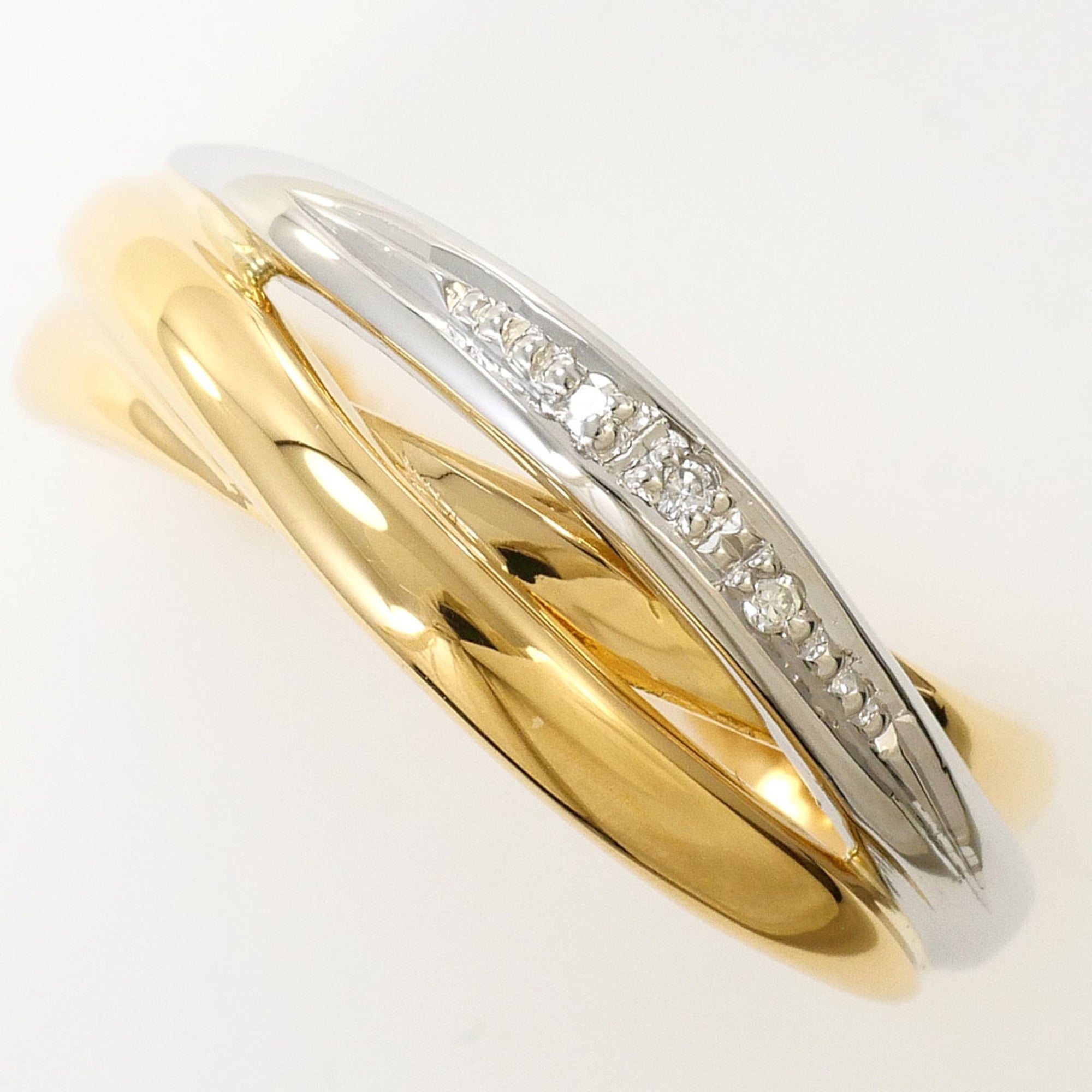 Unbranded Platinum Yellow Gold Yellow Gold (18K) Platinum 900 Band Ring (Pre-Owned)