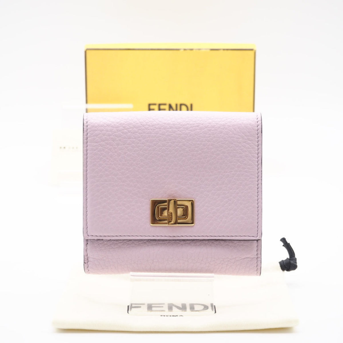 Fendi Pink Leather Wallet (Bi-Fold) (Pre-Owned)