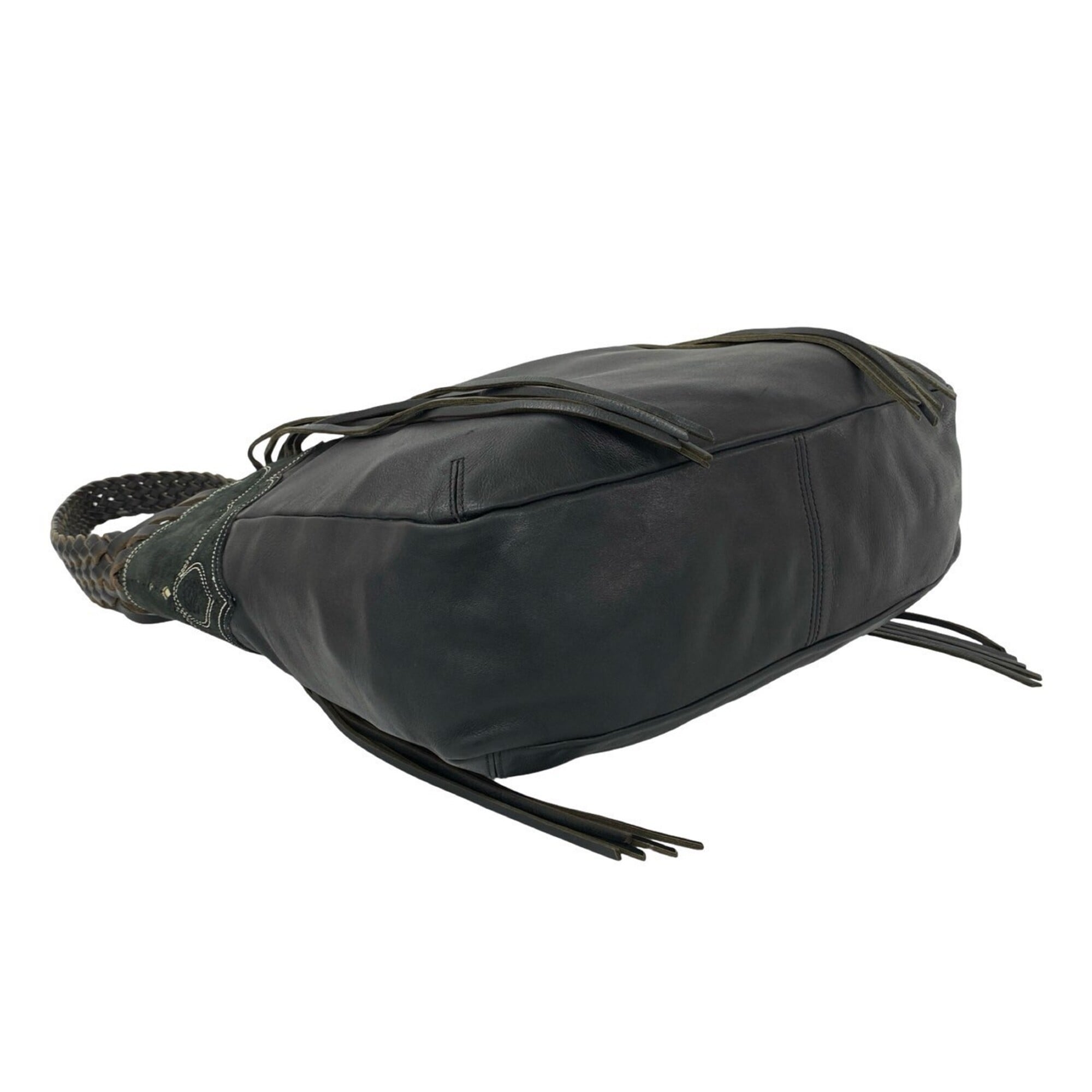 Loewe Black Leather Shoulder Bag Tote Bag (Pre-Owned)