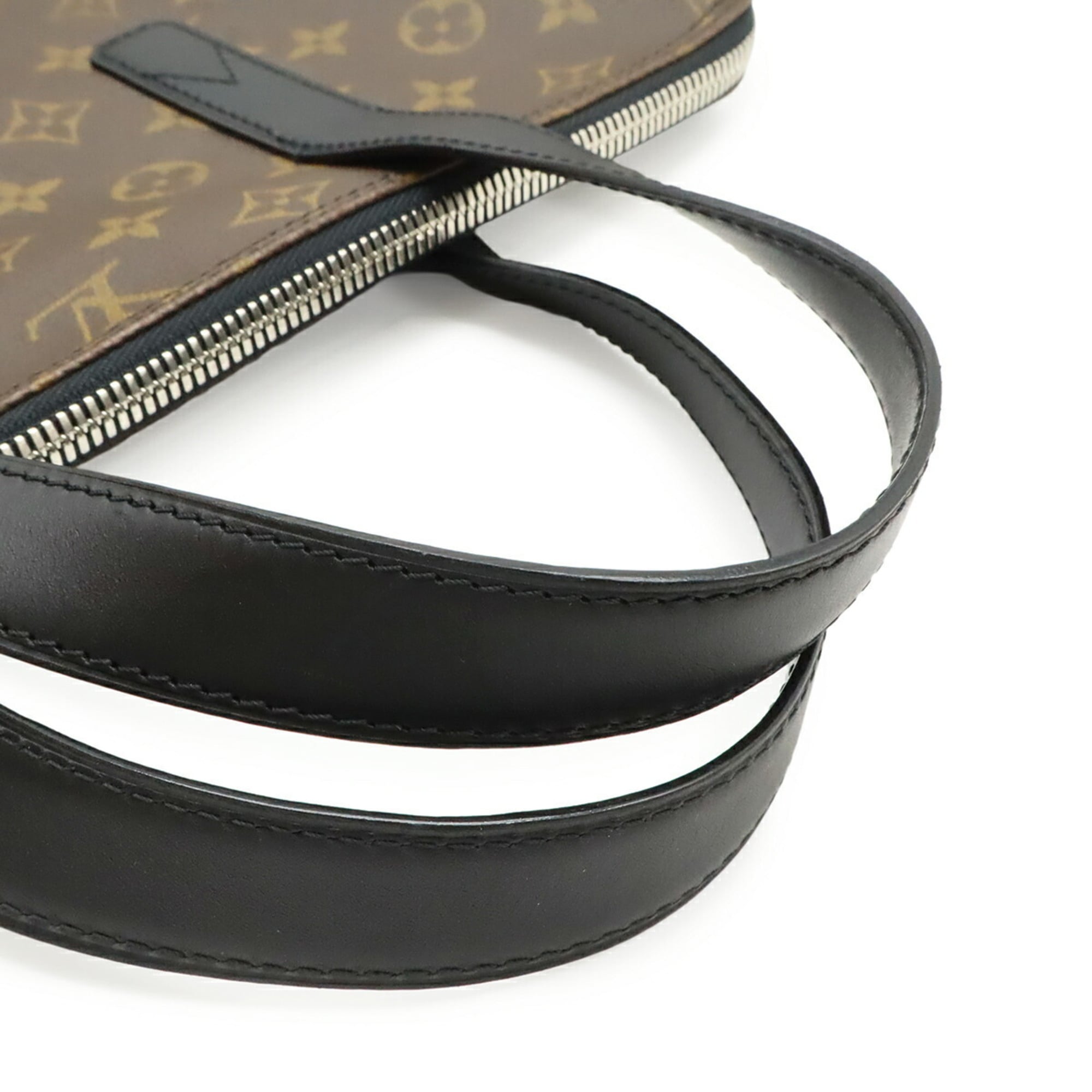 Louis Vuitton Black Brown Monogram Monogram Handbag Shoulder Bag Tote Bag (Pre-Owned)