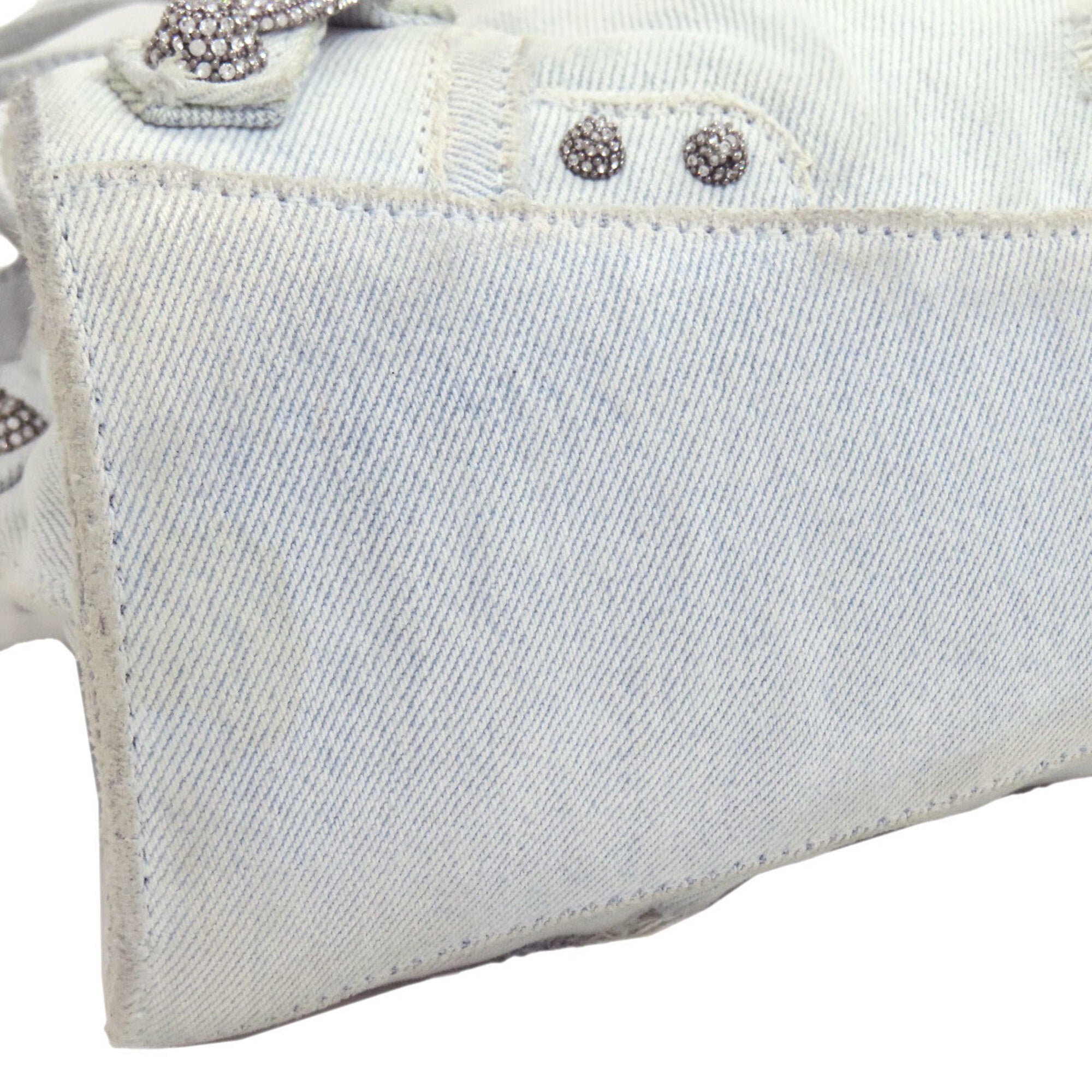 Balenciaga Light Blue Denim Handbag Pouch (Pre-Owned)